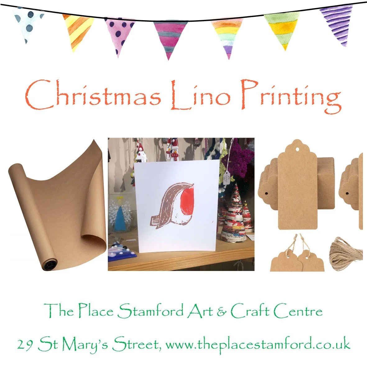 Lino Printing for Christmas