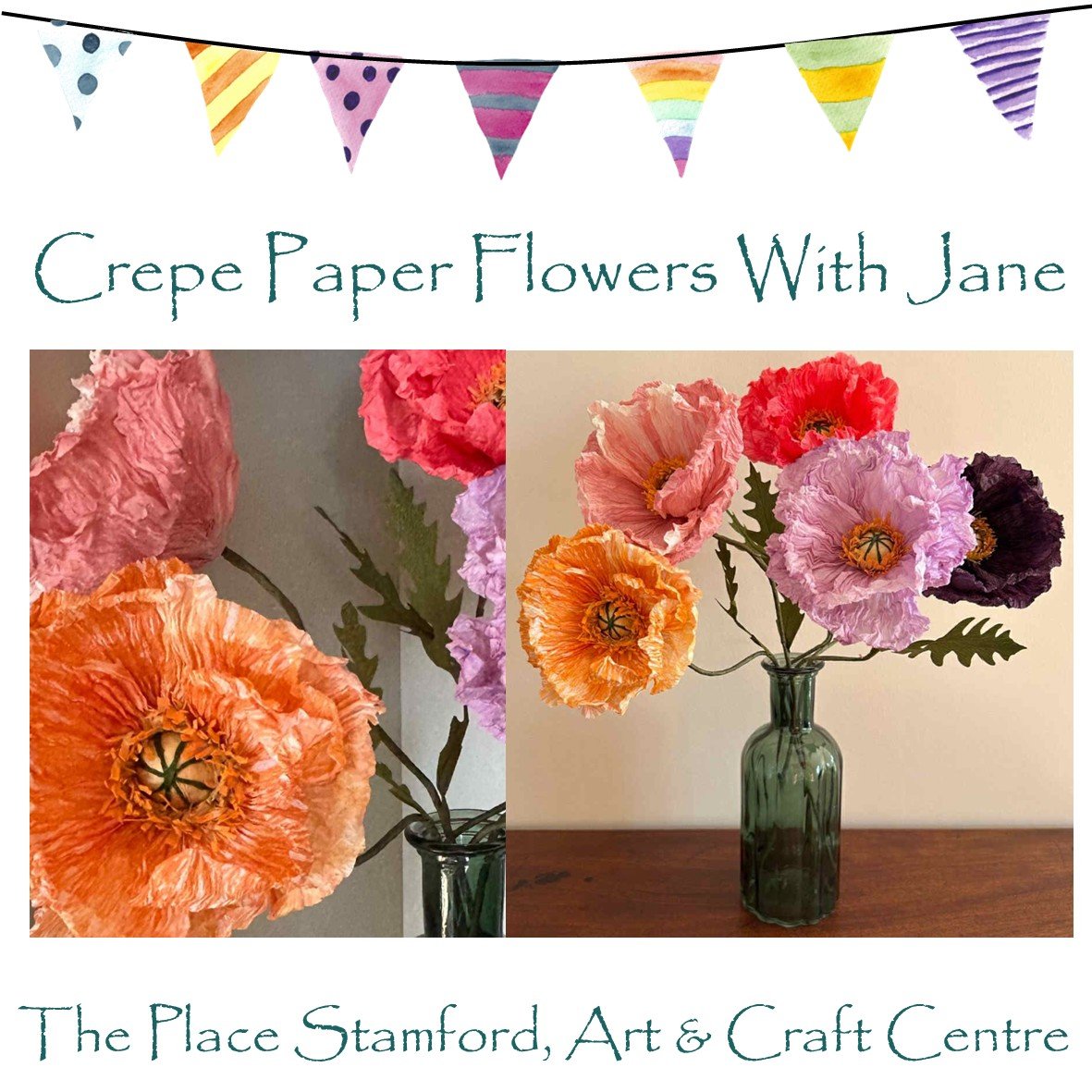 Crepe Paper Flowers with Jane