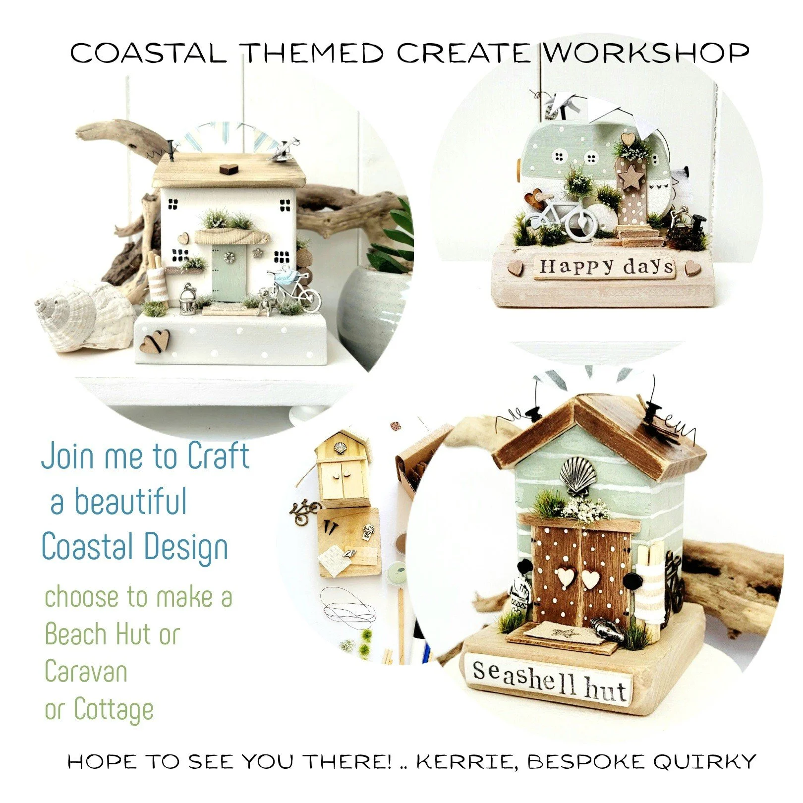 Coastal 'Create' Craft Workshop with Bespoke Quirky