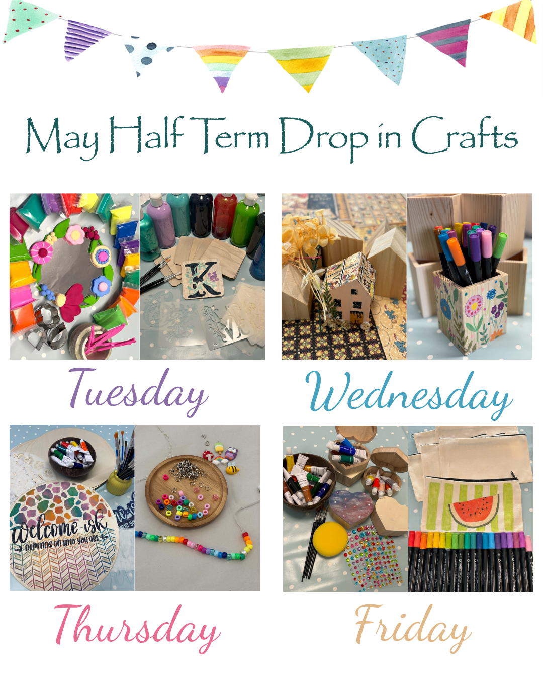 May Half Term Drop in Crafts