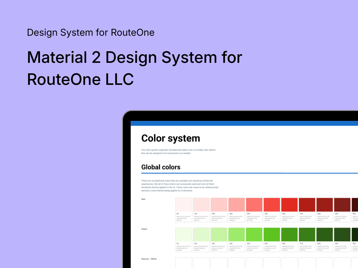 RouteOne Design System