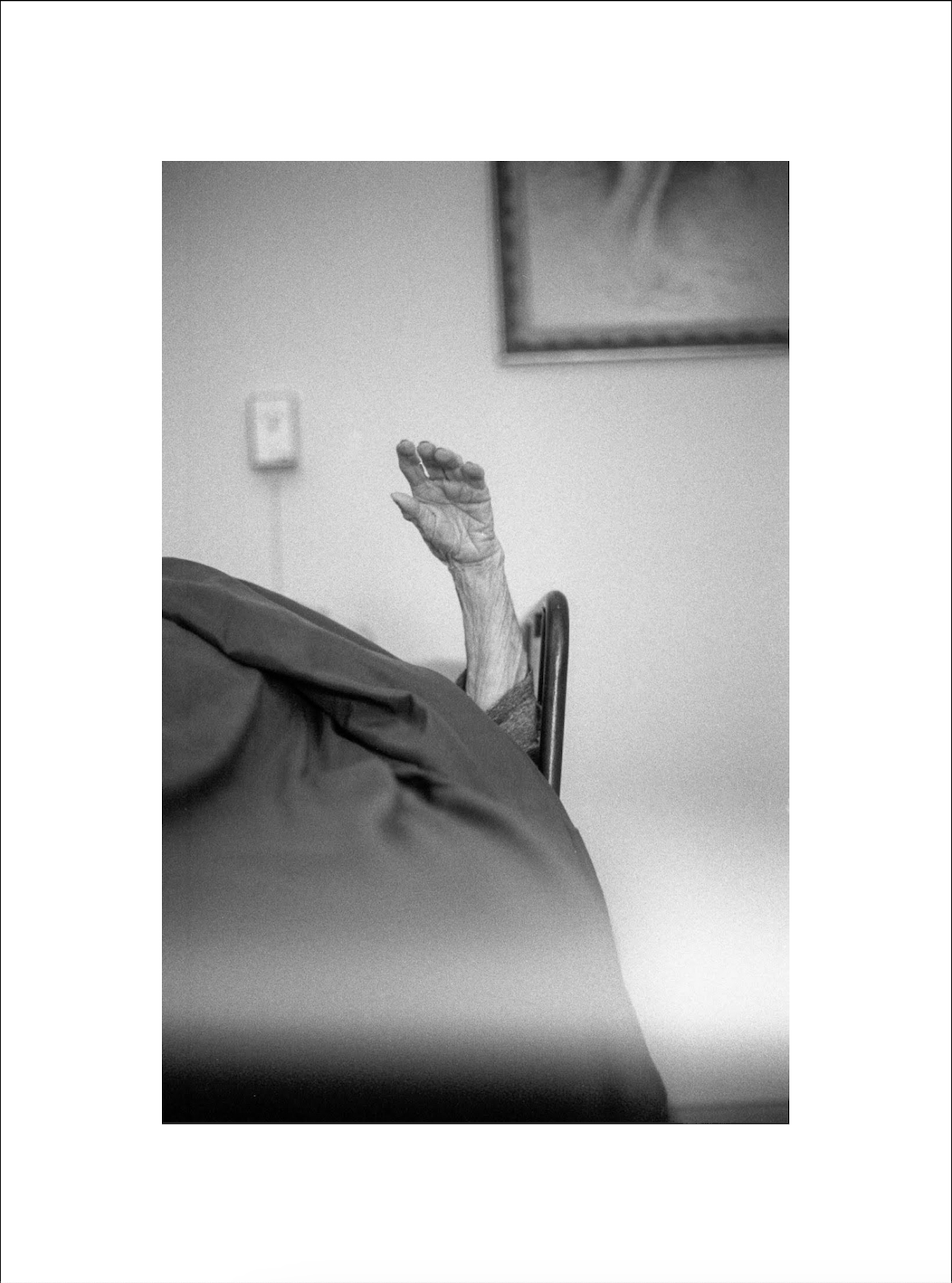 Grady Thomas - These photographs were made as I worked to support my maternal grandparents during the final weeks of their lives. After my grandmother broke her hip and had to leave the assisted living facility where they lived together, my grandfath