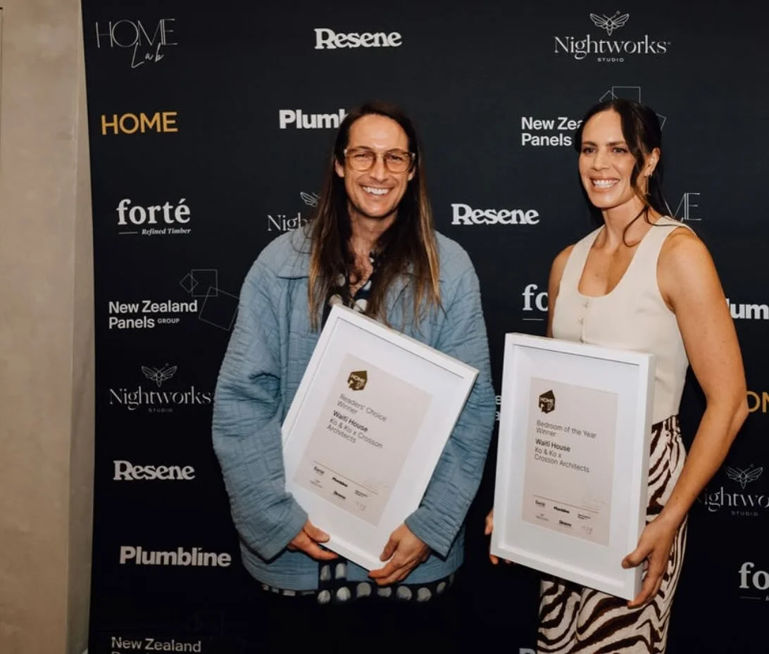 Very grateful for all who were involved in the awards. From our clients, @crossonarchitects, @chris_bell_construction, all of the sponsors, suppliers and trades. @forteflooring and @homemagazine.nz and also @david_._straight for capturing and celebra