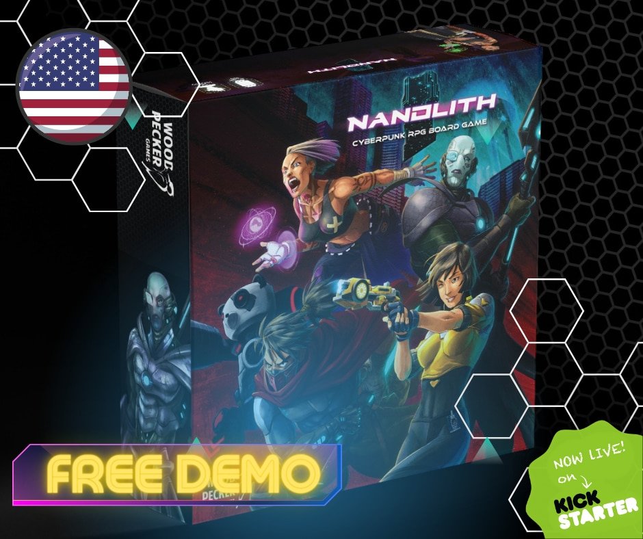 Nanolith- Cyberpunk RPG Board Game Kickstarter On Tabletop Simulator