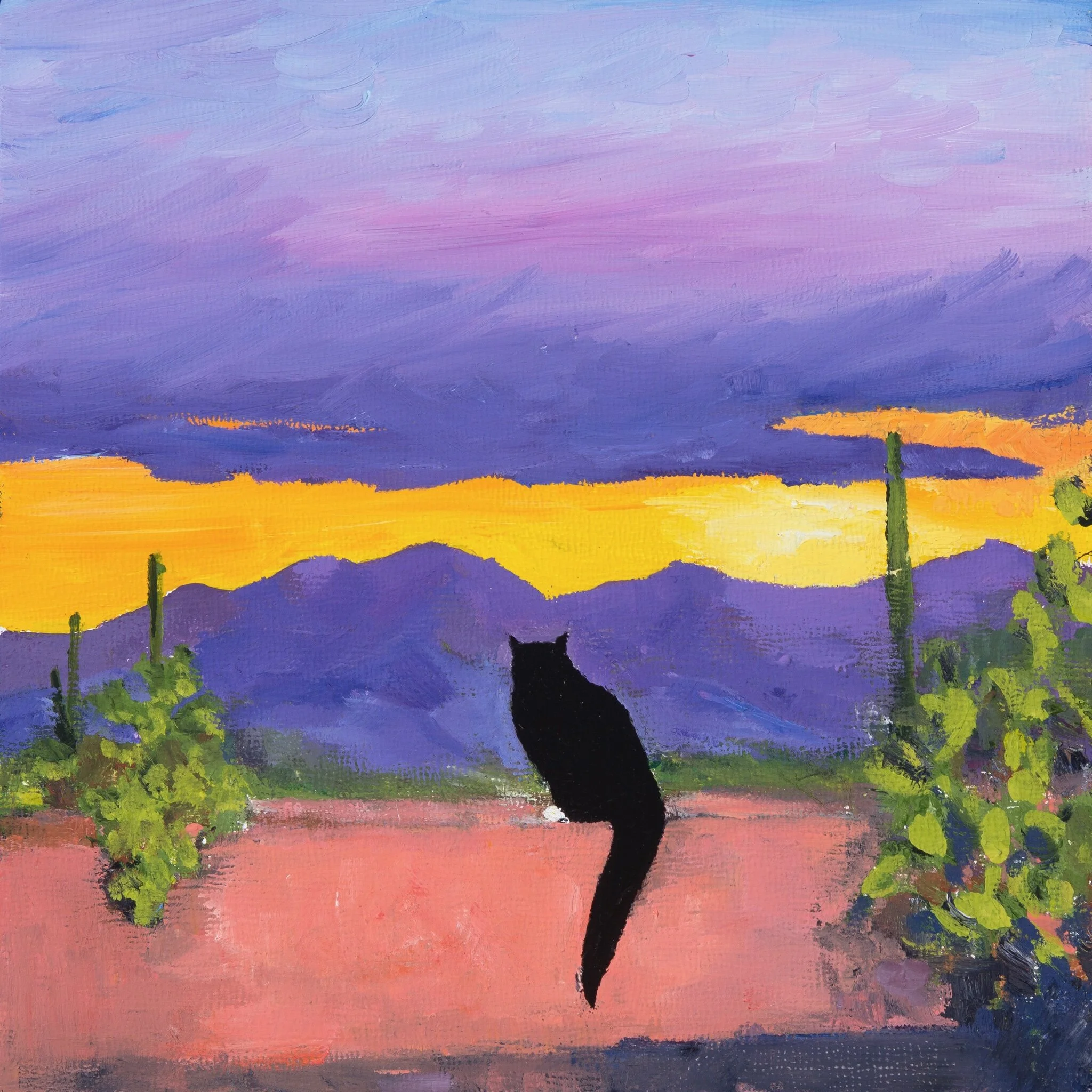 Botticelli at Sunset   8"x8"             NFS