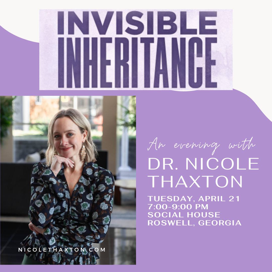 An Evening with Dr. Nicole Thaxton: Book Launch Event