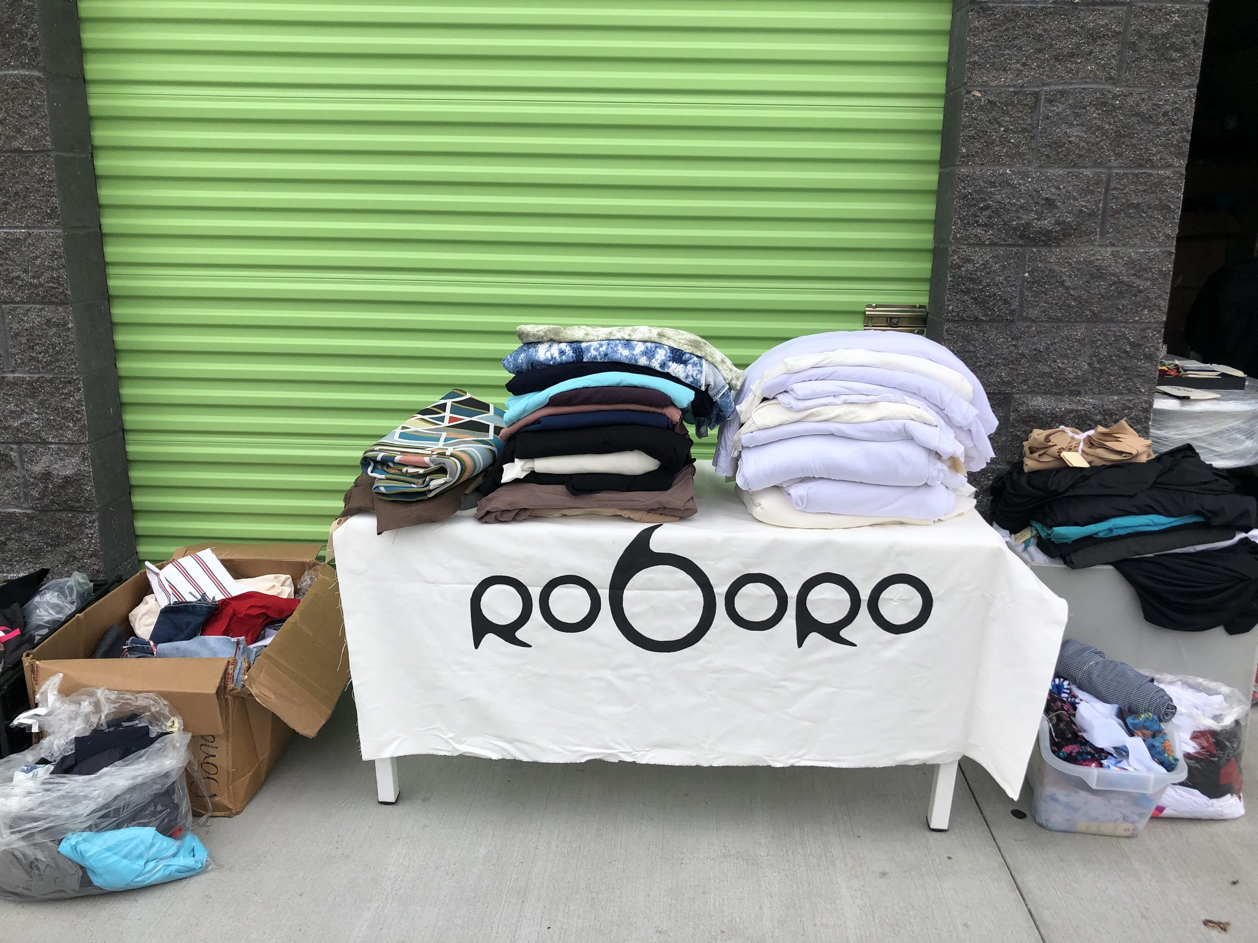 Roboro deadstock fabric and remnants sale in Los Angeles