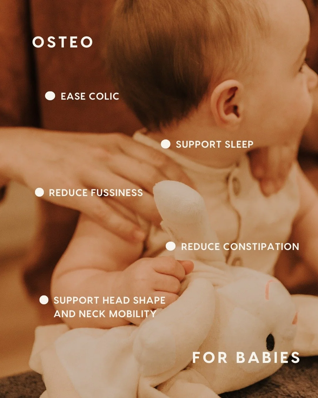 Gentle hands for tiny bodies. 👶 
Osteopathy for babies supports everything from colic and constipation to sleep, feeding, and neck mobility. Calm, responsive care designed for your little one's nervous system. 
Book your little one in via the link i