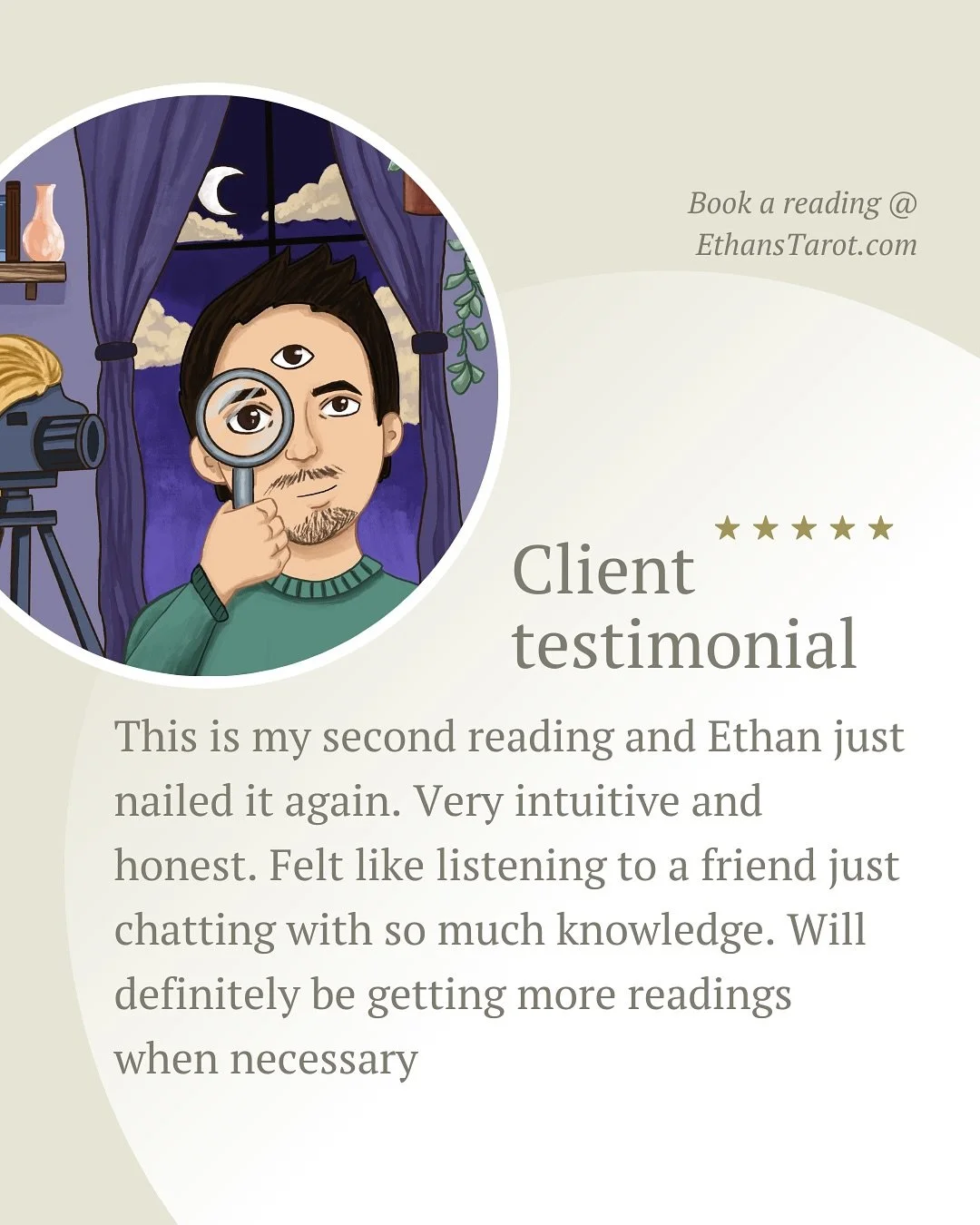 Some recent client testimonials! Book a reading with me @ EthansTarot.com (link in bio) 🔮