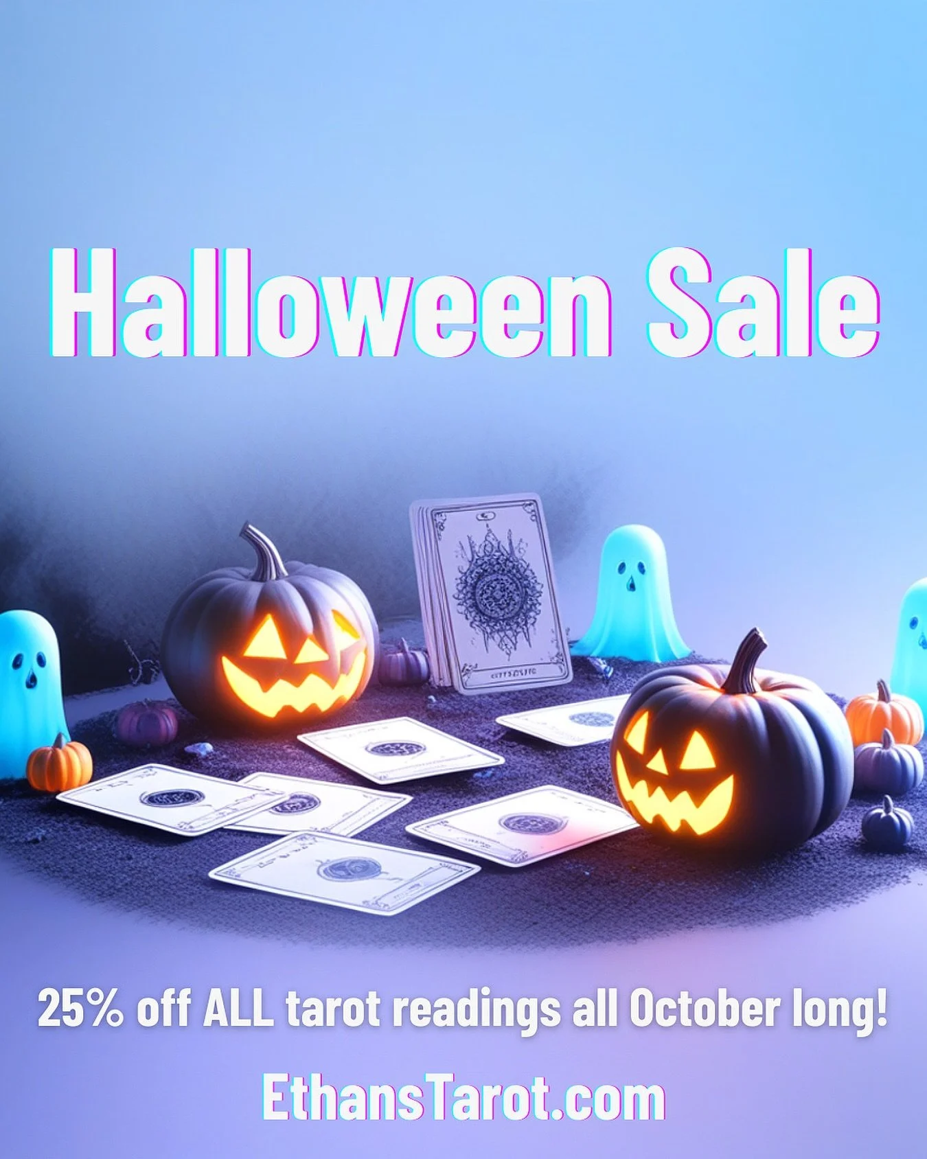 I&rsquo;m excited to announce my month-long Halloween sale! 🎃 Enjoy 25% off ALL readings on my website throughout October. Book your reading today&mdash;link in bio! 🔮👻 
-
-
-
-
#tarot #tarotreader #sale #halloween #psychic