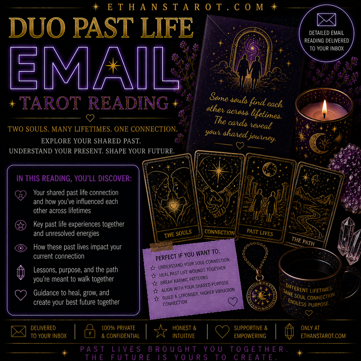 Duo Past Life Email Tarot Reading