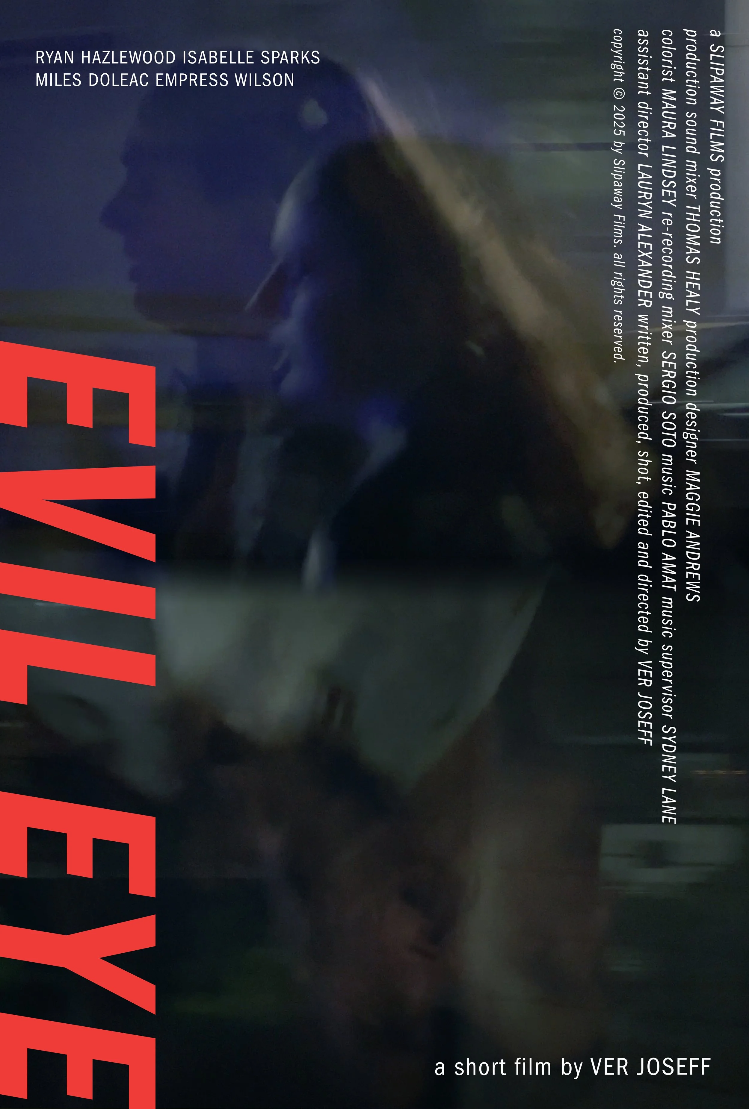 Alternate poster for EVIL EYE designed by Ver.