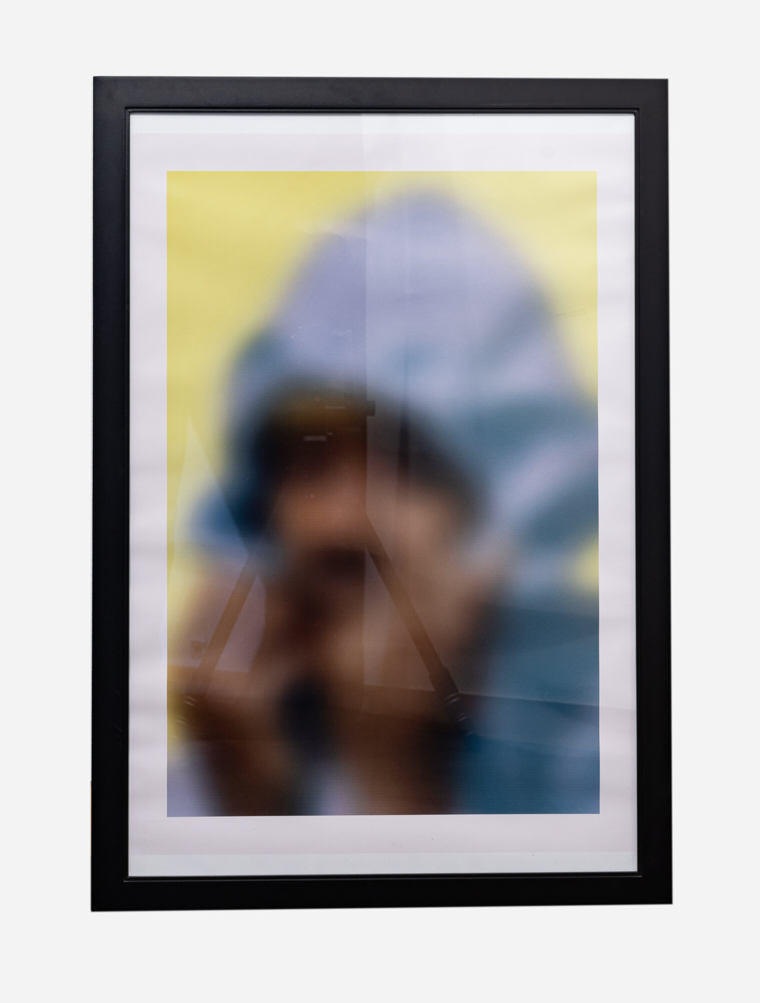 Untitled 220 by barry johnson, Federal Way, WA. 2021. Latex on oil paper. 24” x 36”