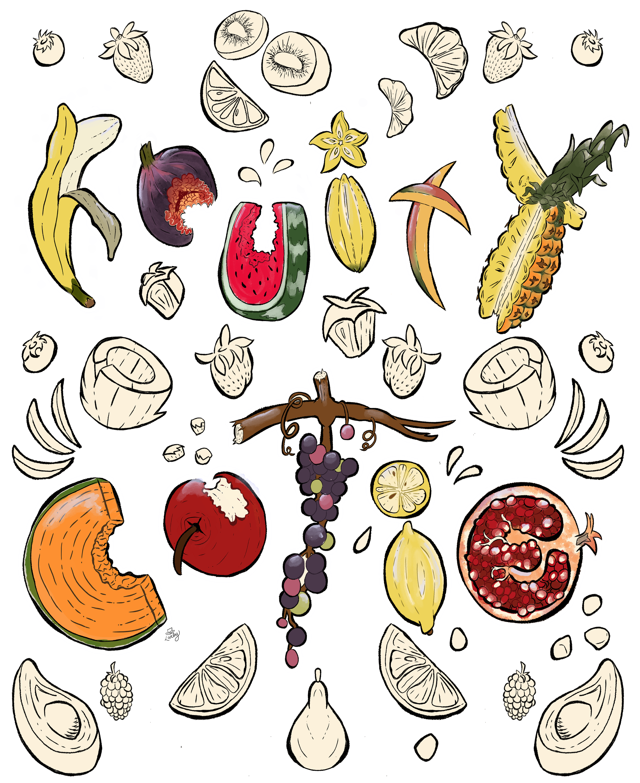 Fruity Cutie T Shirt with bkgrnd.png