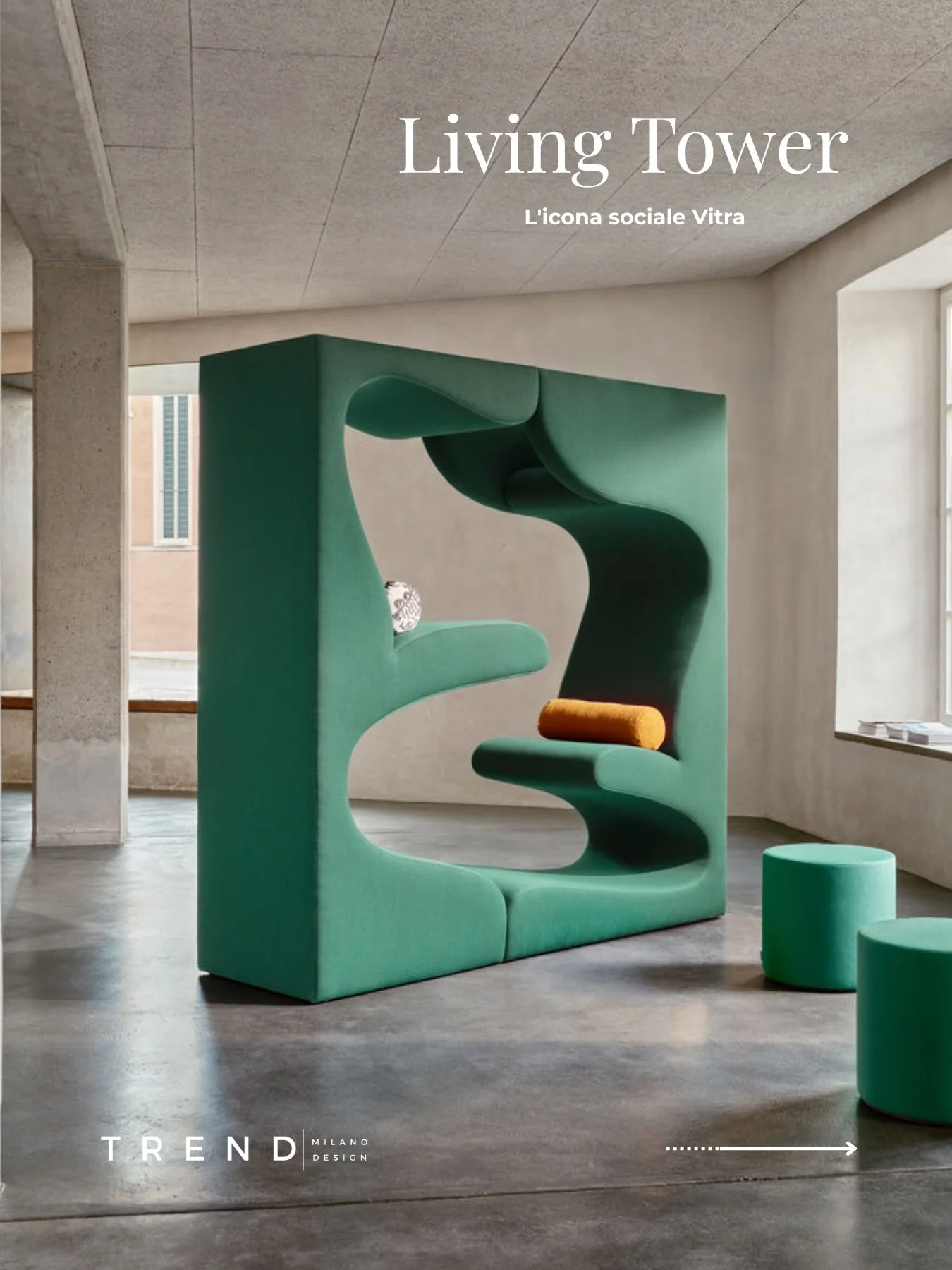 Un furgone VW come studio. Una nave come showroom. Un ambiente dove il soffitto non sai dove finisce. Verner Panton non progettava oggetti &mdash; ridisegnava il modo di abitare lo spazio.
La Living Tower &egrave; a Milano. 📍 Vieni a vederla.
@vitra