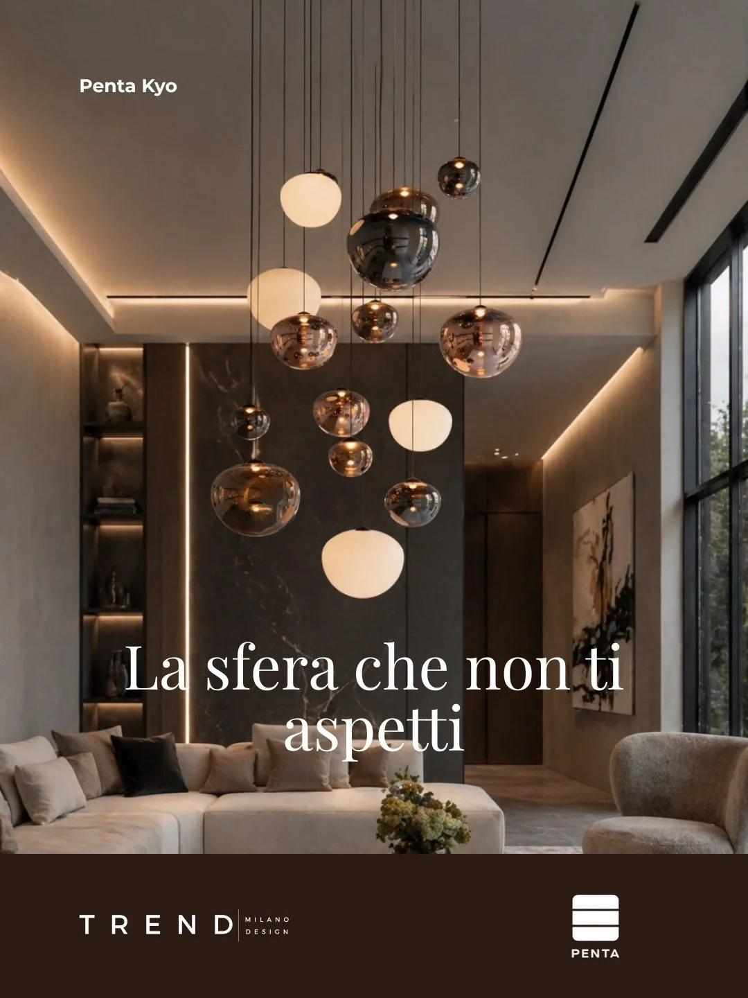 Non tutte le sfere sono uguali. 🔮
Kyo di @marco_acerbis_architetto per @pentalight &mdash; vetro soffiato a mano, geometria che cambia con il punto di vista. Novit&agrave; Milano Design Week 2026. ✦
Siamo agenti per la Lombardia. Scrivici. 👇 

#Tre