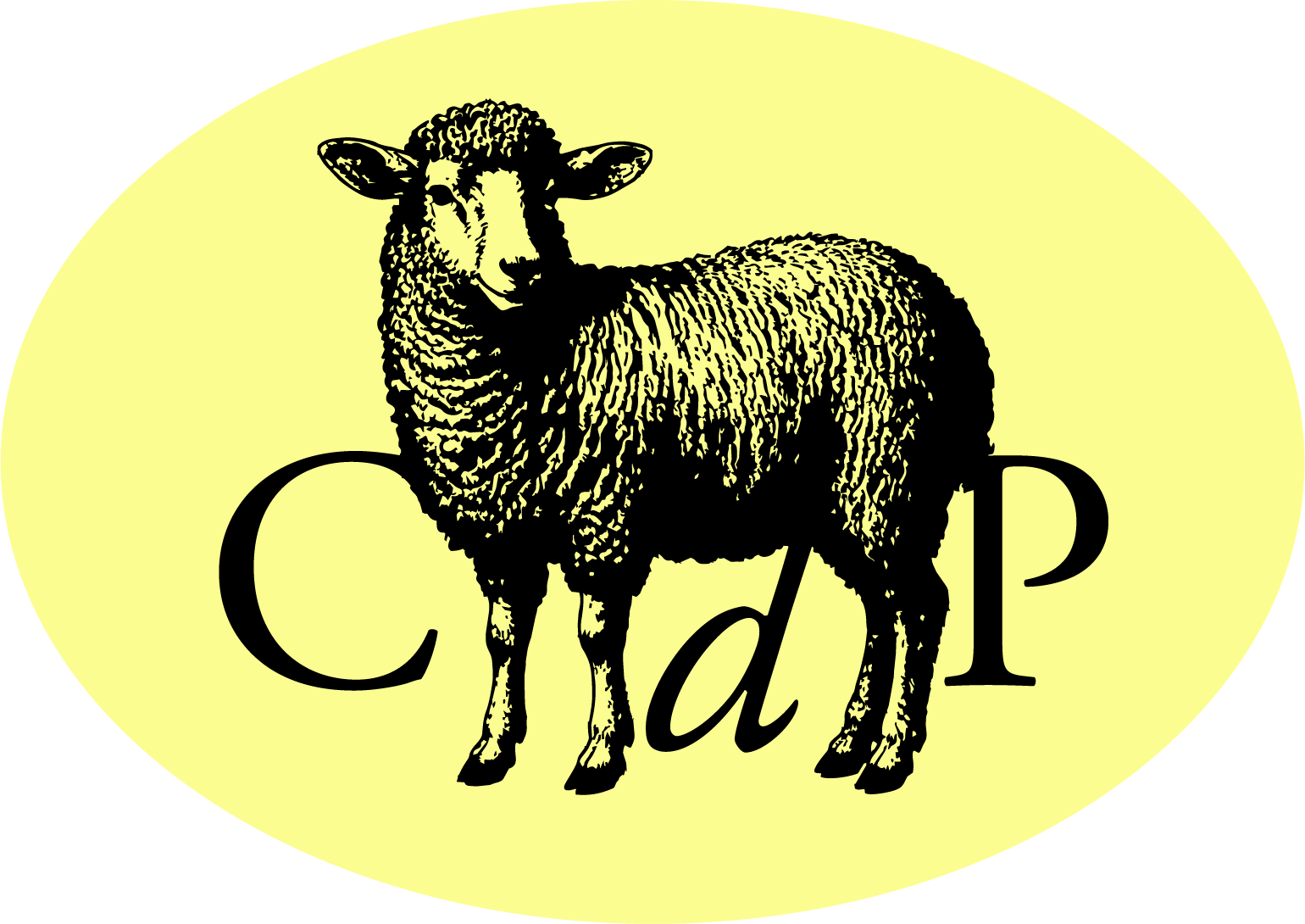 Symbol of Ca'delPastore in black on yellow background