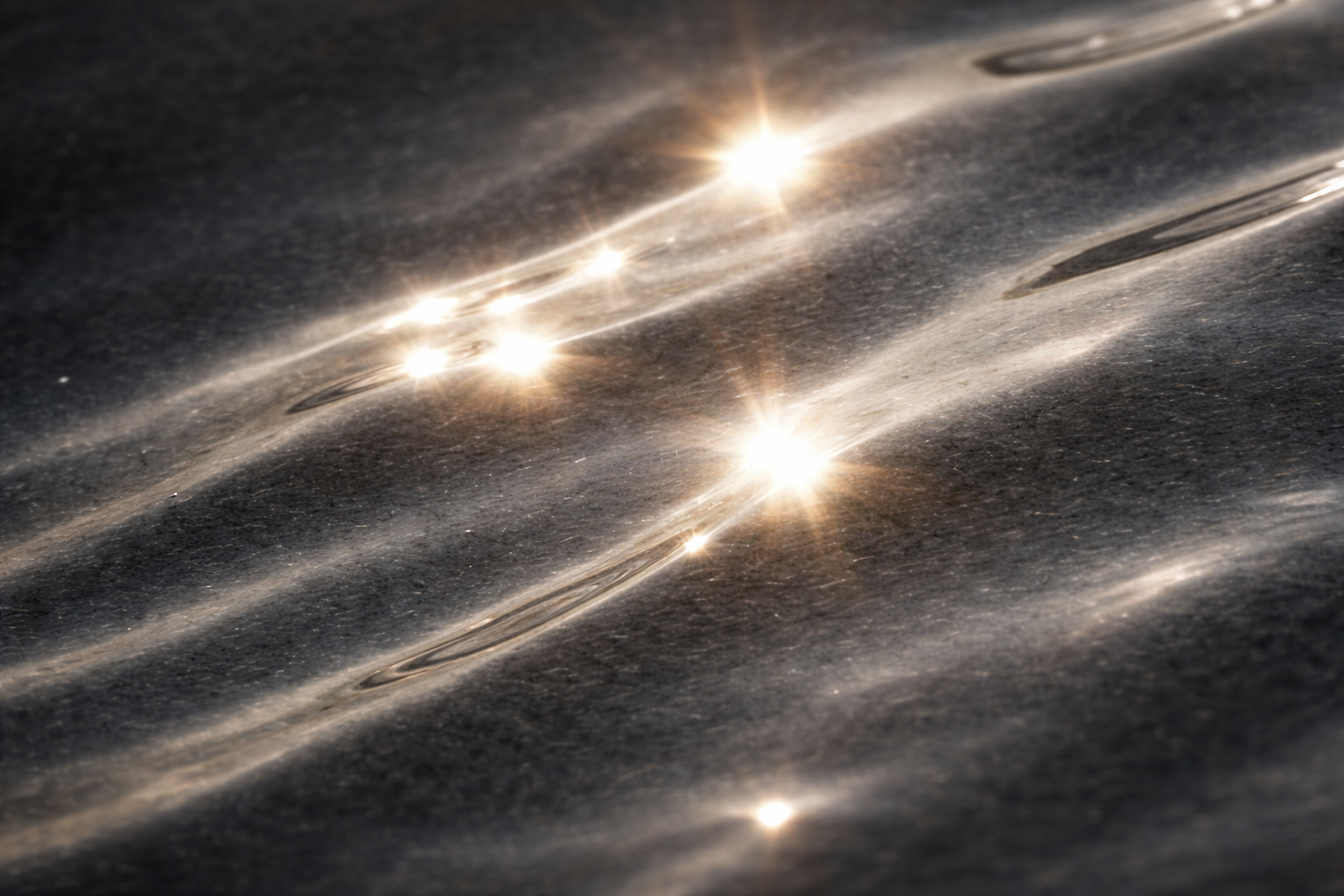 Sunlight reflecting on water