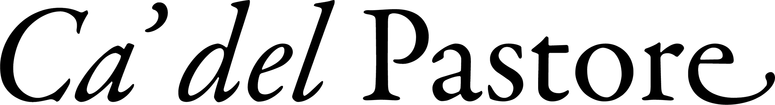 Logotype Ca'delPastore in black