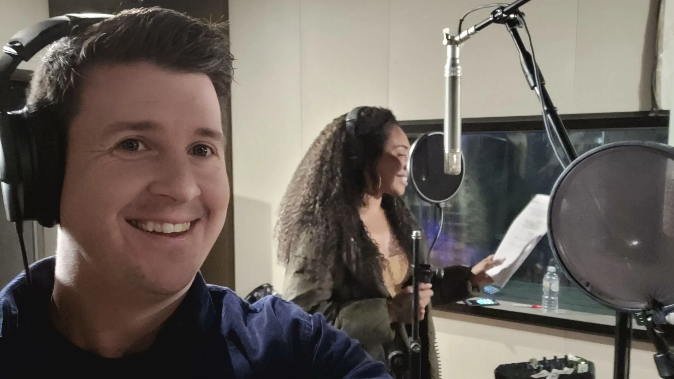 Recording with Paulini.
