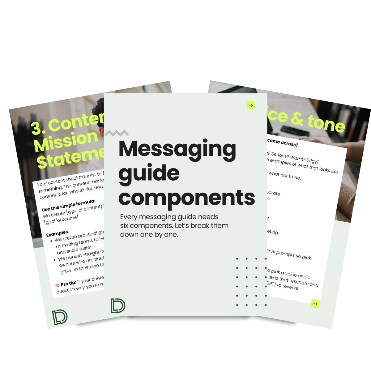 Messaging guide — Down to earth marketing