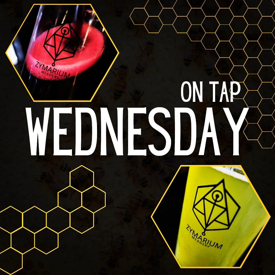 Wednesday we are tapping a couple of @zymarium Meads! 

🫐Endless Blueberry Vanilla - Heavily fruited session mead. Washington Blueberries combined with Florida Orange Blossom, aged on Madagascar Vanilla Beans.

AND

🐝Neon Buzz - This dry hopped mea