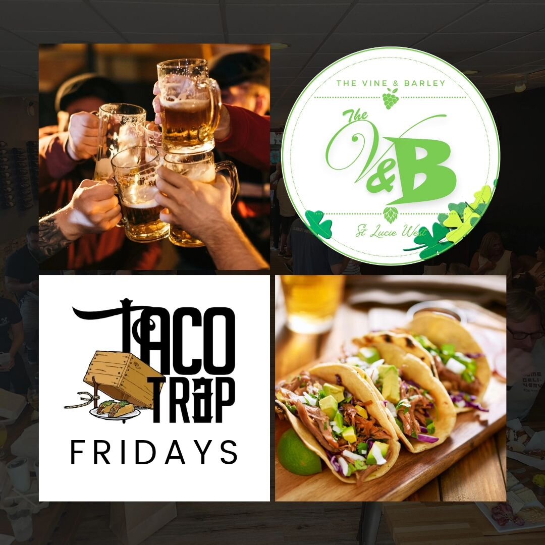 Cheers to Friday! 🌮🍻 It's time to indulge in those delicious @tacotrappsl tacos and enjoy some refreshing cold brews. Live music kicks off at 8 PM, with @mike4omusic rocking the patio. Let the weekend festivities begin!