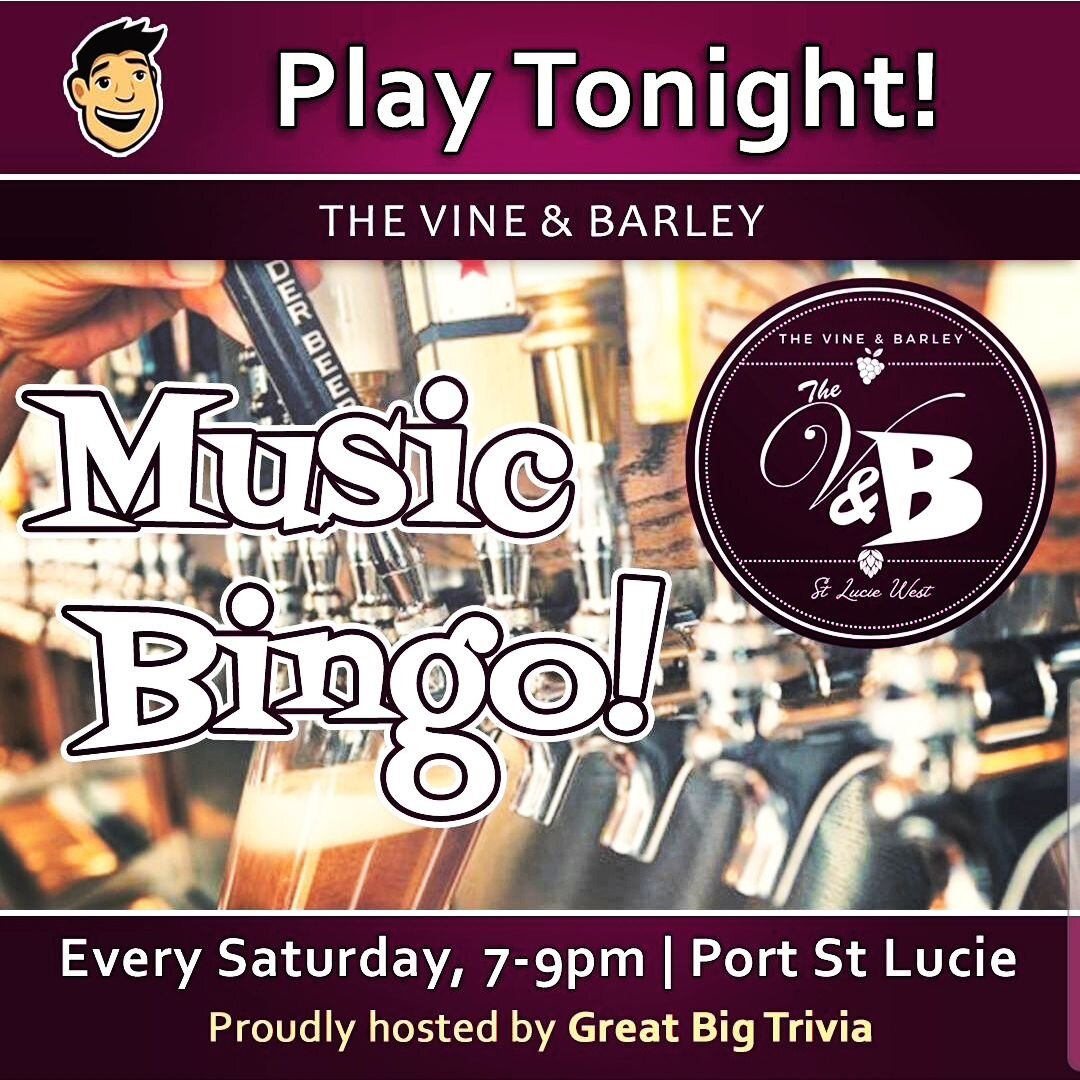 🍻🎶 Join us tonight for an evening of fun and music! 🎉 It's Music Bingo night from 7 PM to 9 PM. Gather your friends, sip on some craft beer and wine, stop in for chance to win awesome prizes! See you there! #MusicBingo #CraftBeer #WineBar #PortStL