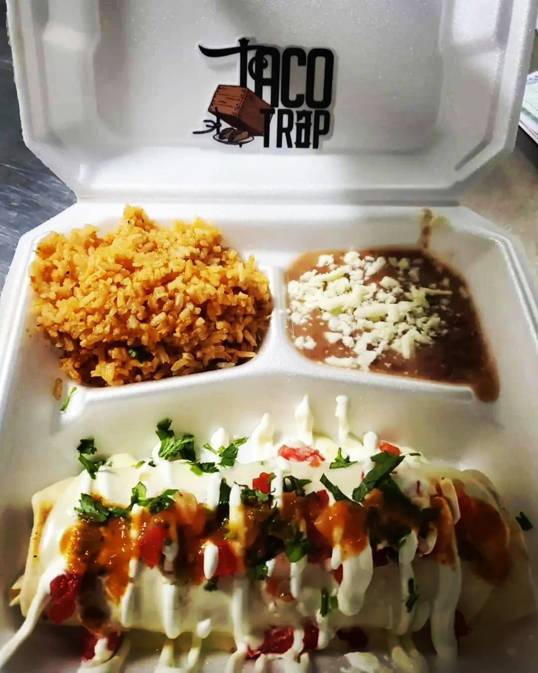 From the @tacotrappsl themselves.... 🌮🌯🤤🤤🤤

&quot;Yall don't sleep on us or this wet burrito!!! Come check us out for #foodtruckfridays from 7-11 at @vineandbarley&quot;

Hope to see you this evening!