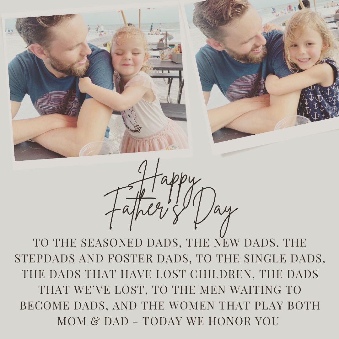 Happy Father&rsquo;s Day to all the fathers and father figures out there, the ones here with us and in spirit. ❤️

And a special shout-out to my girl&rsquo;s daddy - we love doing life with you!