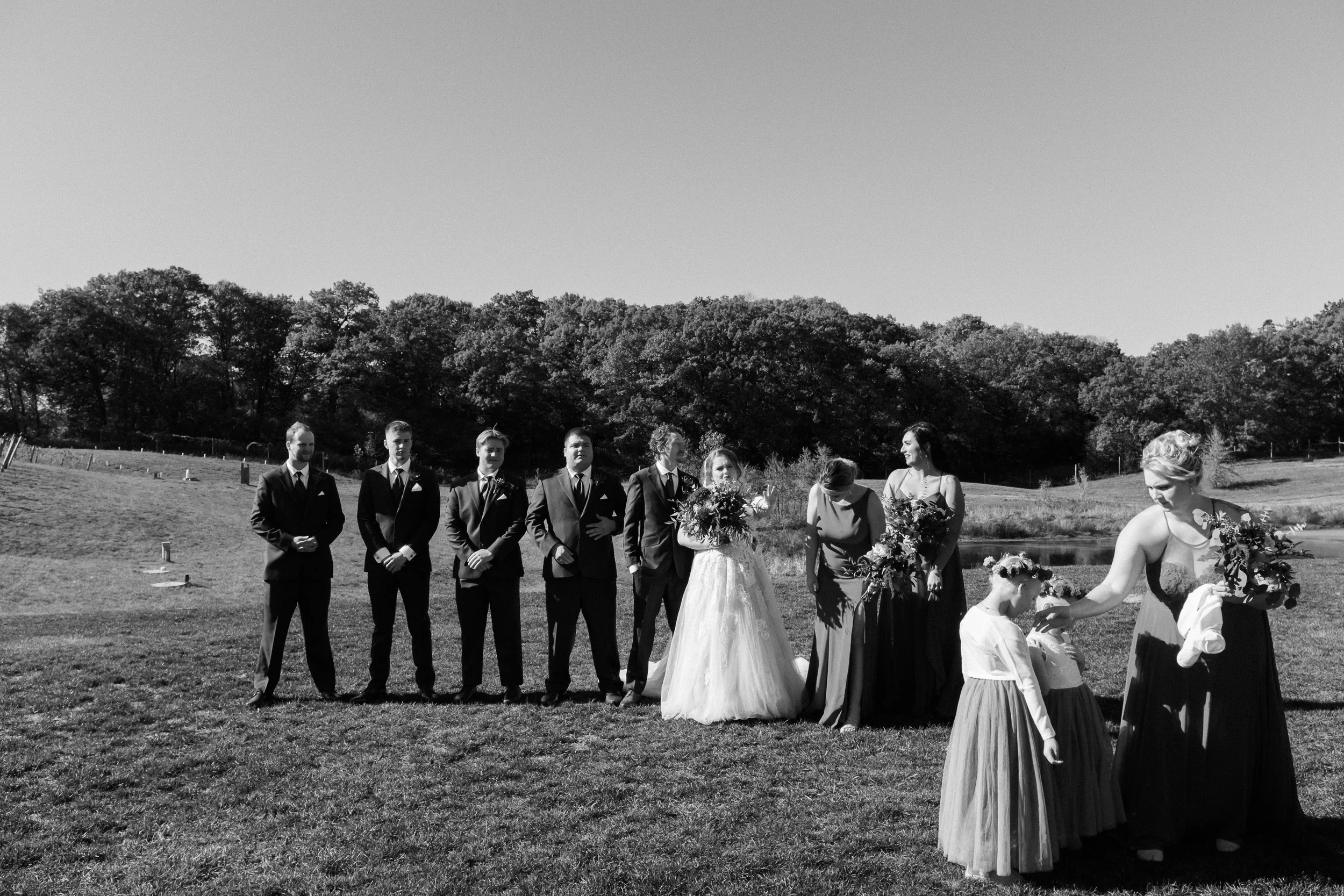 candid moment at 7 vines vineyard wedding