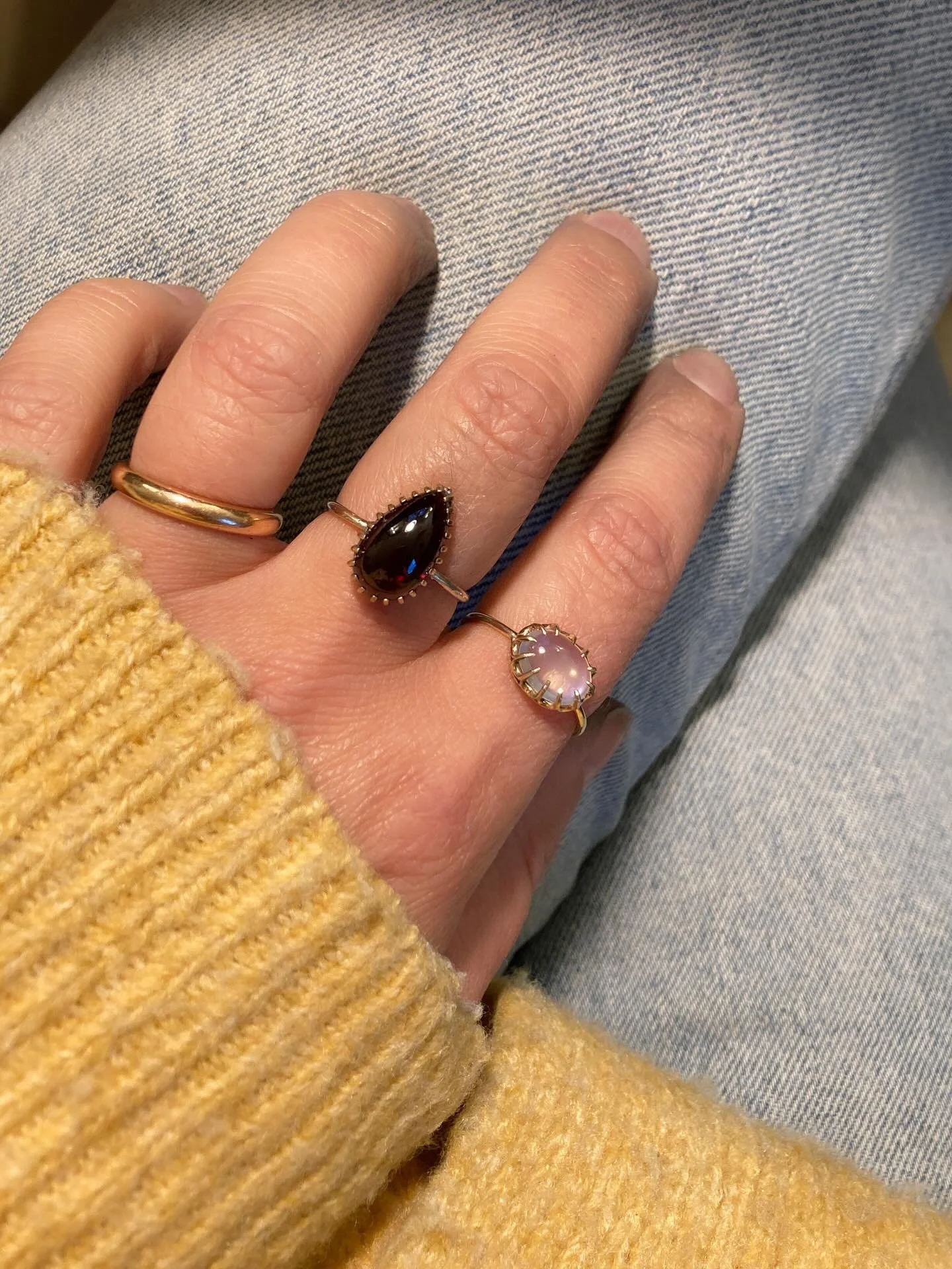 Twilight settles over the atelier and the tools fall silent. My hands are wrecked, but my heart is full; I think I did these two Victorian stick pins justice.

Even in the fading light, their magic lingers. One burns with an inner fire so fierce it c