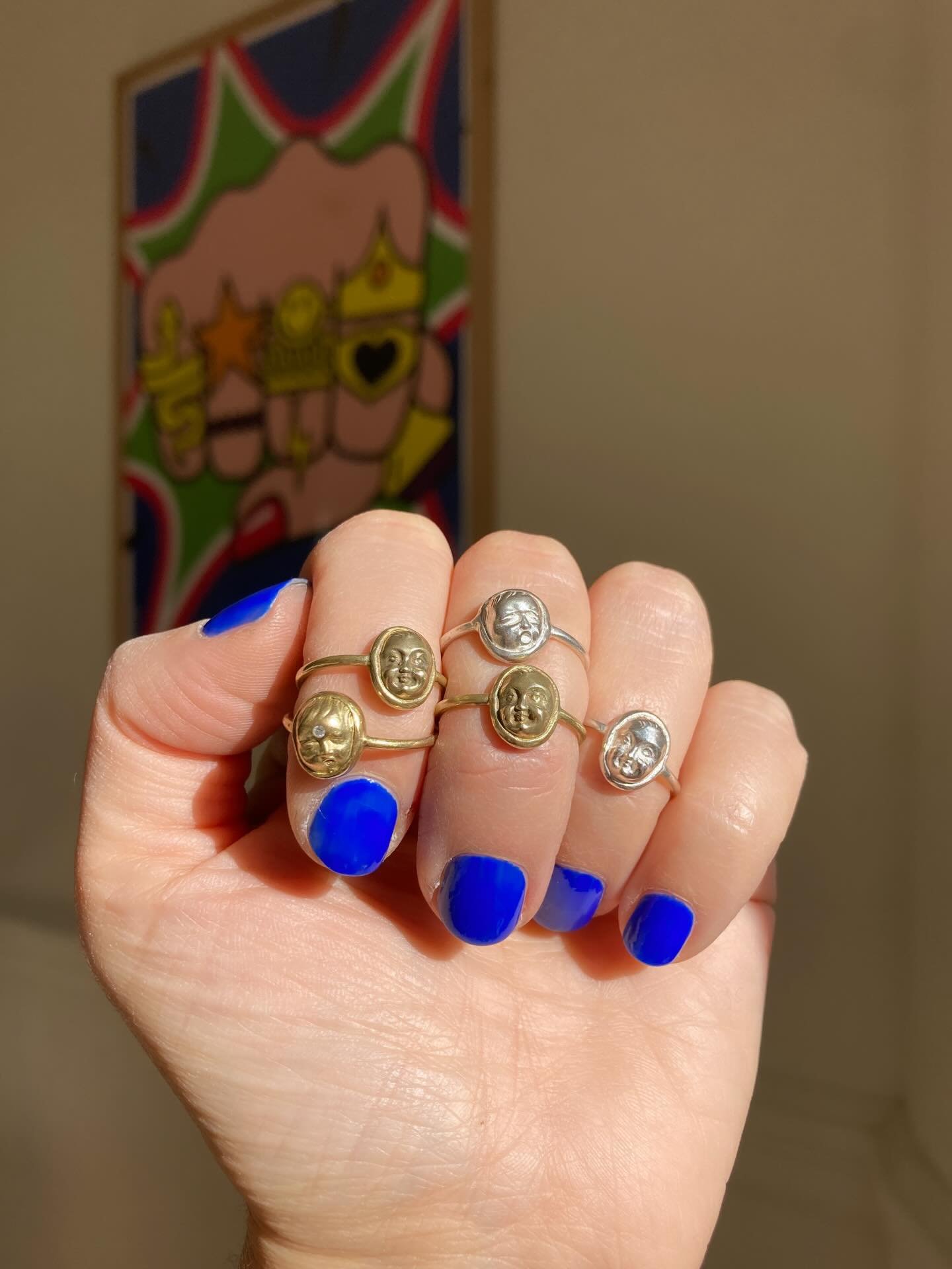 If your vibe is creepy-cute, my little baby face rings will be utterly irresistible.
Each one carries its own peculiar personality, a tiny soul that&rsquo;s been alive since Victorian times.

These little ones have all been adopted and are off to the