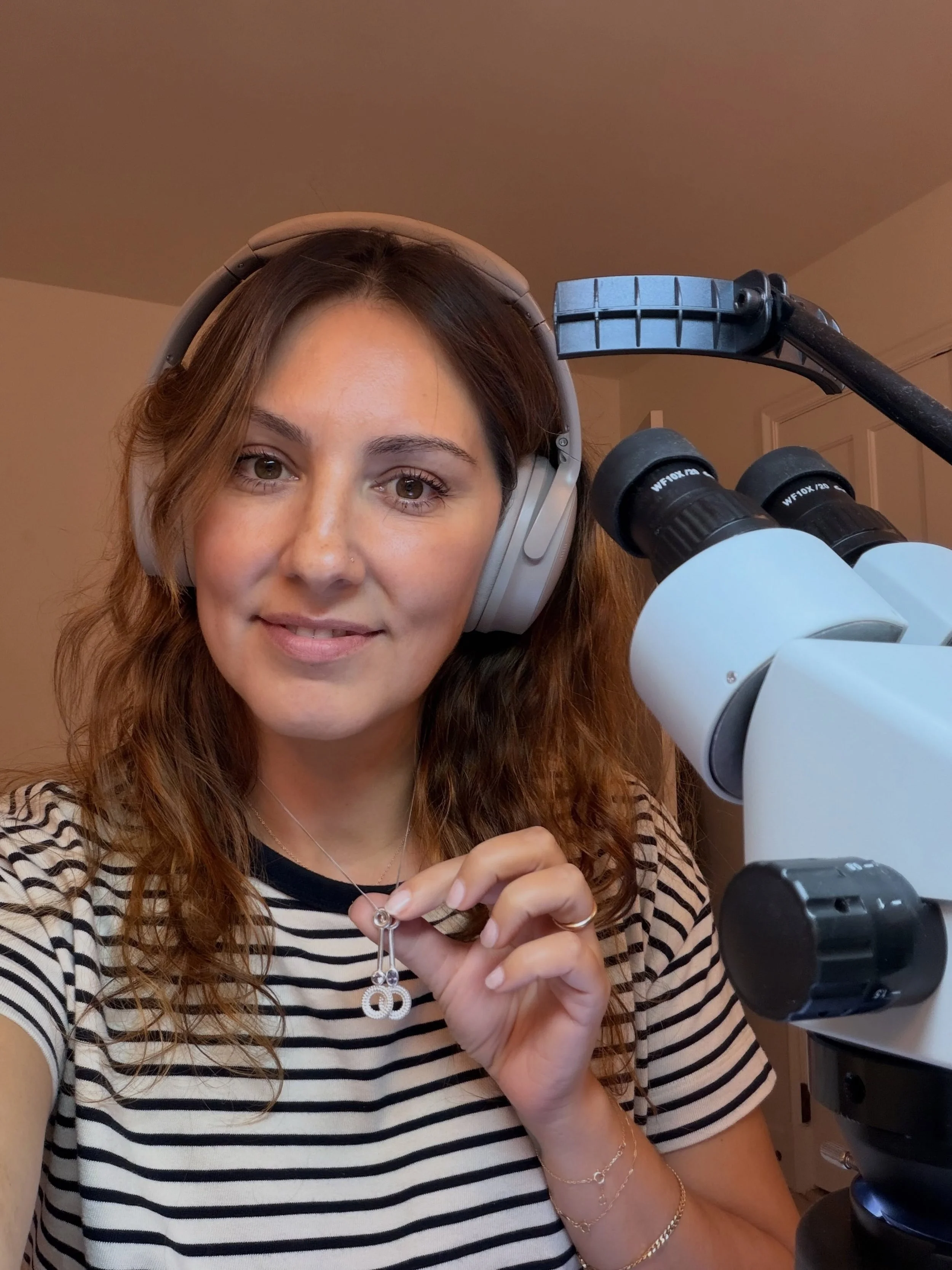 Long overdue, but hi. 👋

I&rsquo;m the person usually hiding behind the microscope, at my bench, making the strange little things that eventually become Mirus Atelier jewels.

I&rsquo;ve always been drawn to the slightly unexpected: antique treasure