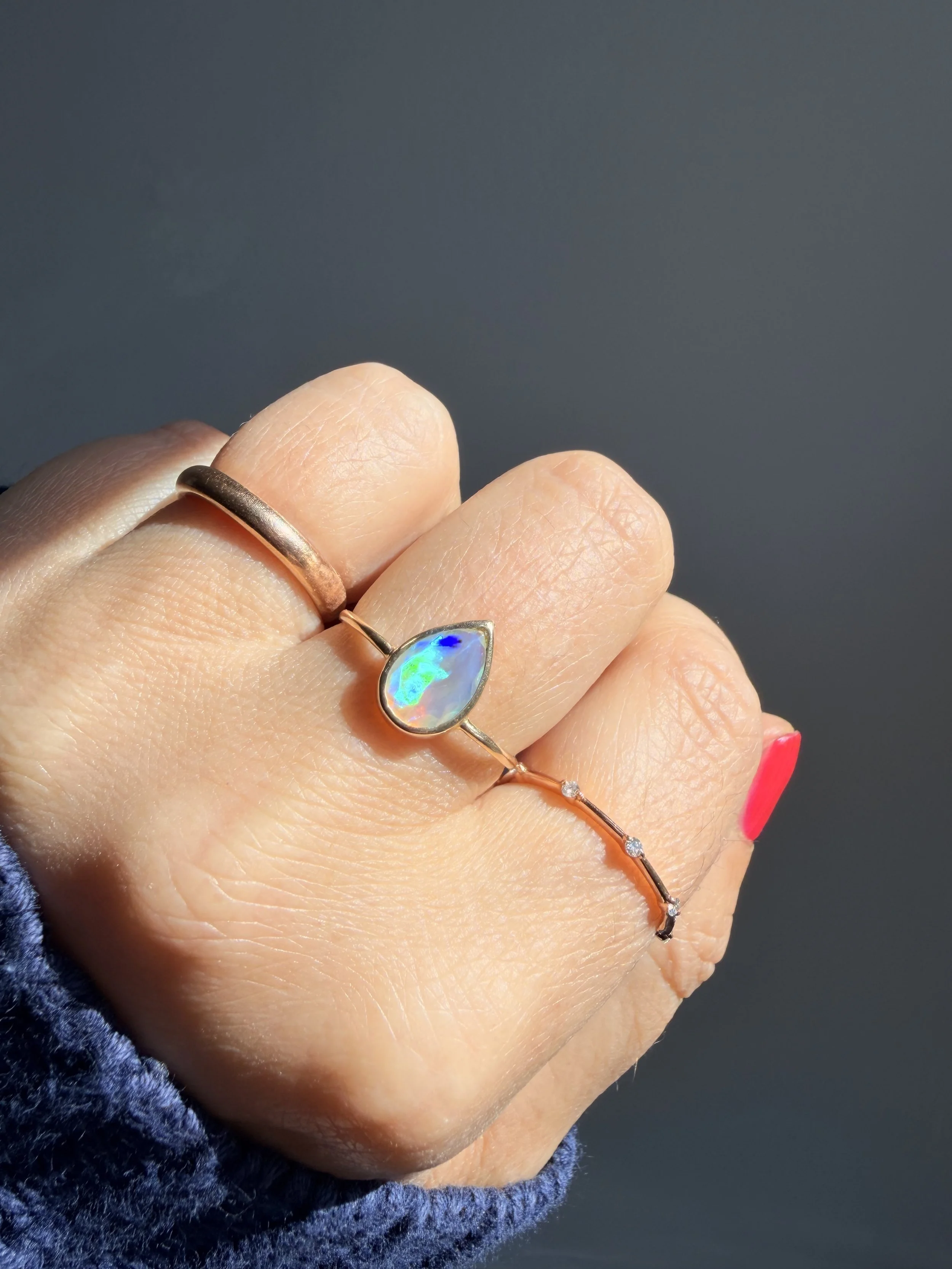 Eternal Flame Opal Ring