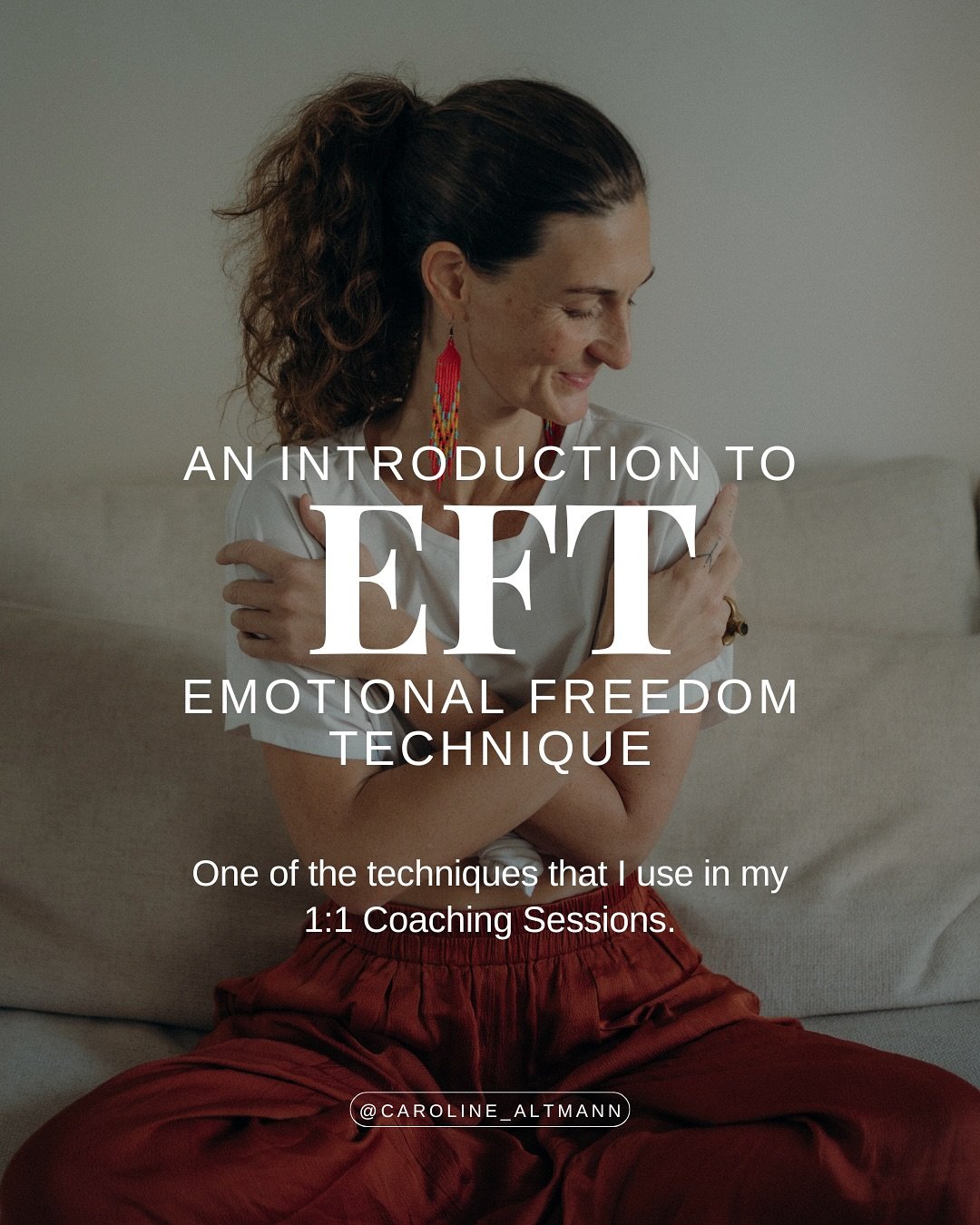I like to explain EFT as acupressure without needles. 

A technique to help you calm down and balance your nervous system. At the same time, it&rsquo;s also a tool which utilises the body and mind connection to rewire your brain for fast acting and l