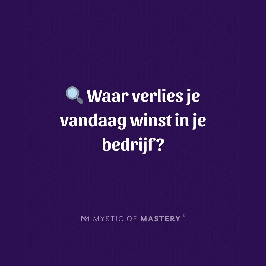 Waar verlies jij vandaag winst?

Veel bedrijven verliezen elke week tijd, klanten of winst&hellip; zonder het te merken.

Niet omdat ze iets fout doen, maar omdat ze midden in hun eigen werking zitten.

Echte vooruitgang begint met helderheid, zien w