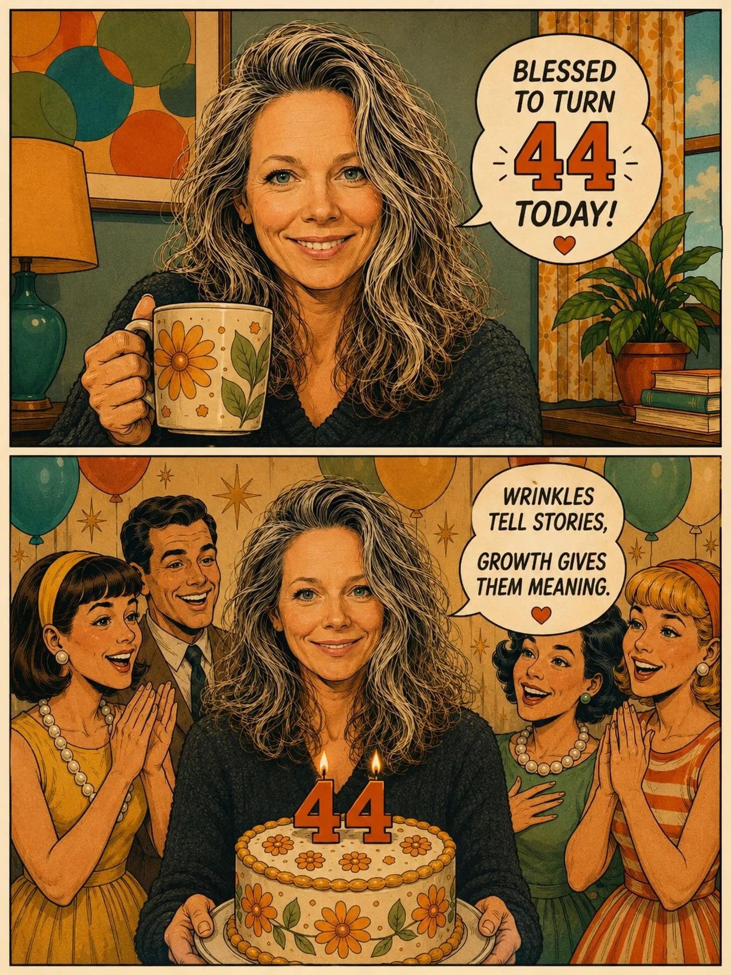 Blessed to turn 44 today.
I love birthdays and getting older.
No joking.
I see life as a gift and I am getting the max out of it.
I see aging as a true blessing. Same with grey hair and wrinkels. They are a sign of experience. Moments to be able to g