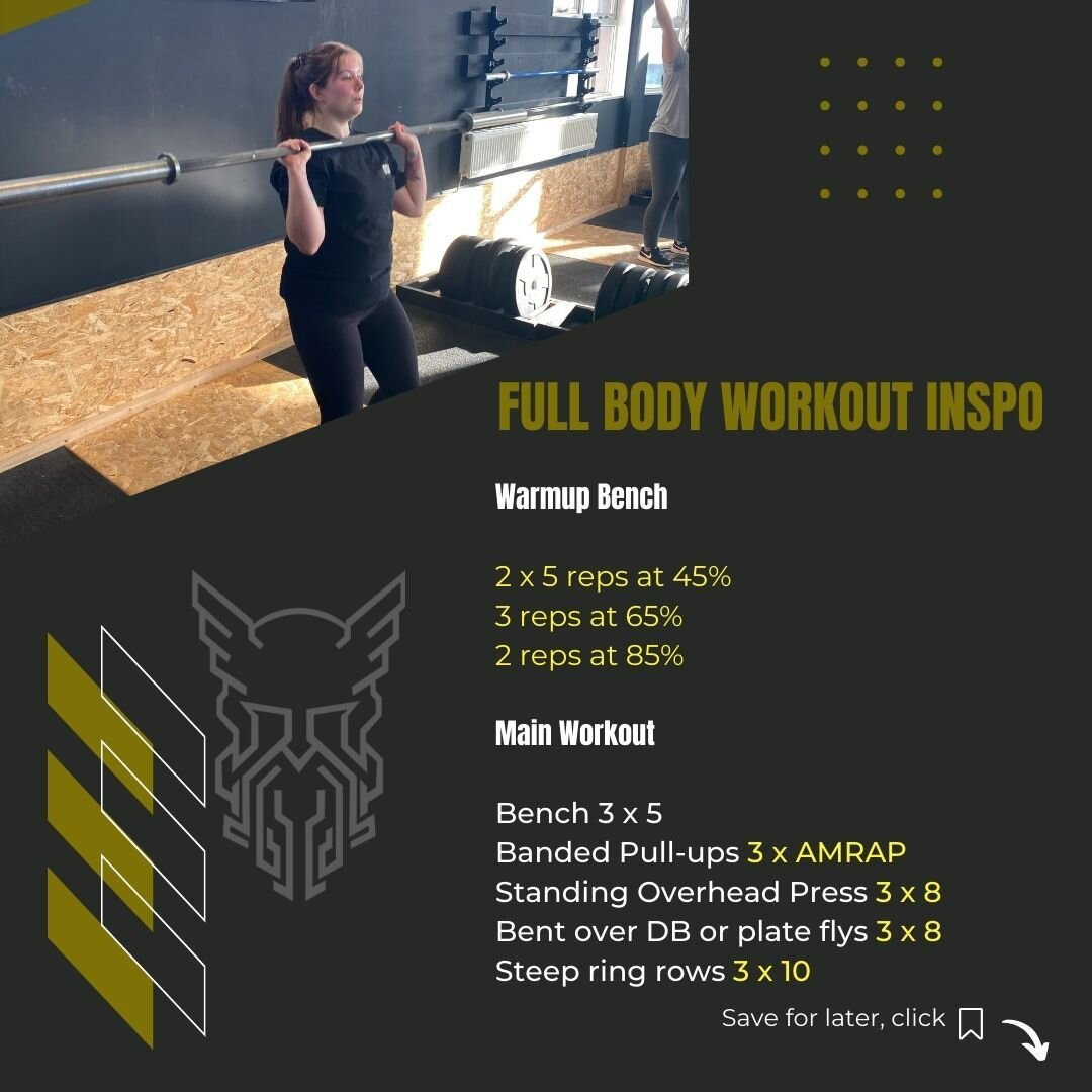 Stuck on how to train today? 🤔

Never fear - we are bringing you the fitness motivation you need.

Designed by Corrie, this workout will get that upper body burning! Remember to mobilise and warm up well - it'll help you get the most out of your lif