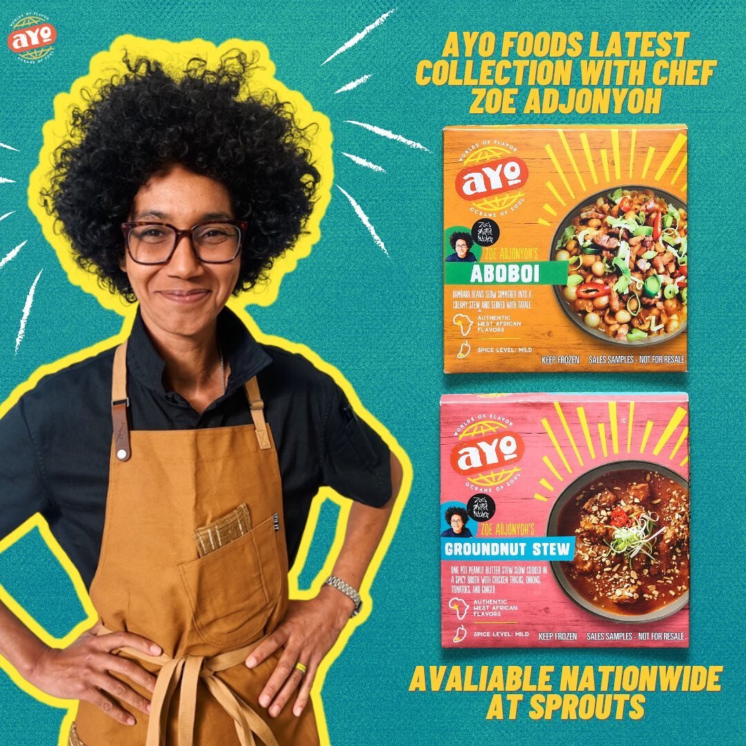 We are so excited to announce our latest collaboration with the ONE and ONLY @ayofoods💥 

@ayofoods is the first West African frozen food brand, diversifying frozen aisles around the country 🇺🇸 We are honored to be apart of this journey! 

Launche