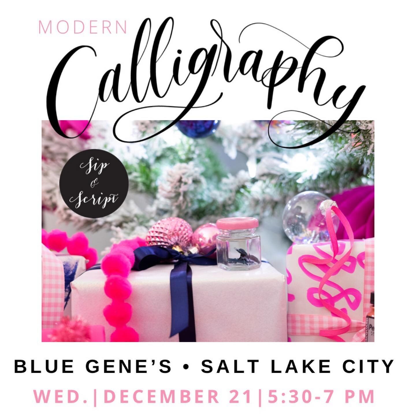 I&rsquo;m so excited to be taking Sip &amp; Script to Salt Lake City for our first ever Utah class! 💕 Sign up at the link in my bio for the perfect holiday event. 

#saltlakecity #thingstodoslc #slc #slcutah #slcmoms #slclocal #downtownslc