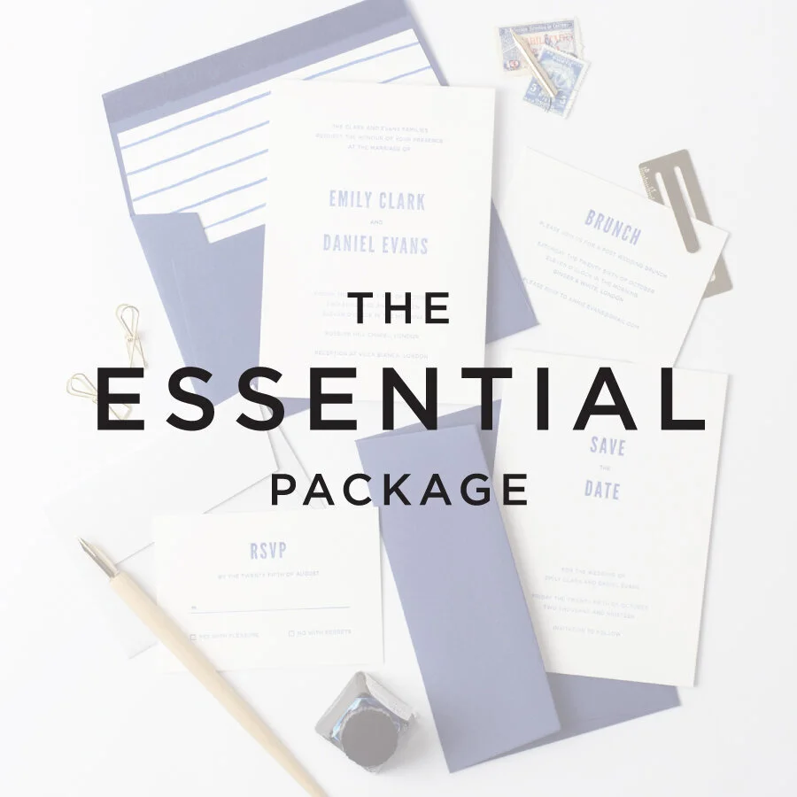 The Collection | Semi-Custom Letterpress Wedding Stationery | Sarah and ...