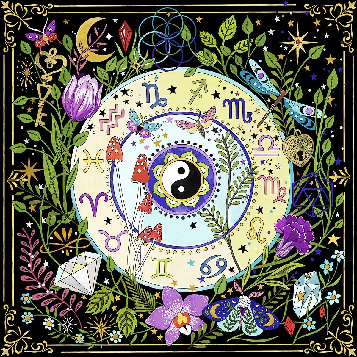 Mystical Illustrations for Books, Puzzles, Calendars, and Journals