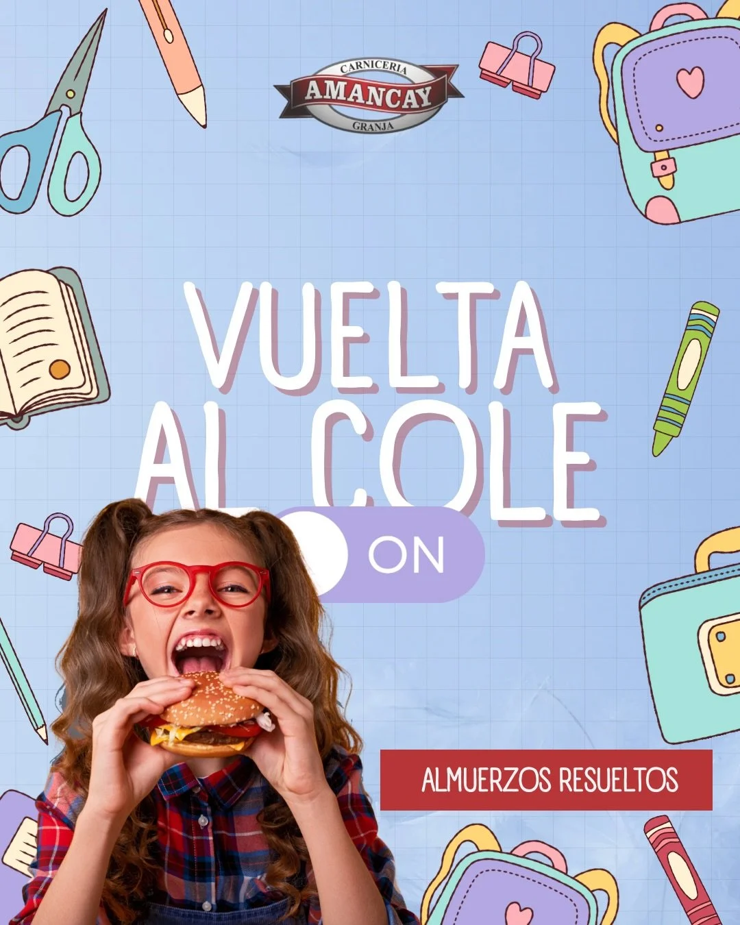 📚 &iexcl;Vuelta al cole con todo!
Que el timbre suene y el almuerzo ya est&eacute; listo 😉
En Carnicer&iacute;a Amancay Granja te resolvemos el mediod&iacute;a con opciones ricas, pr&aacute;cticas y listas para disfrutar.

🥪 Almuerzos resueltos
💛