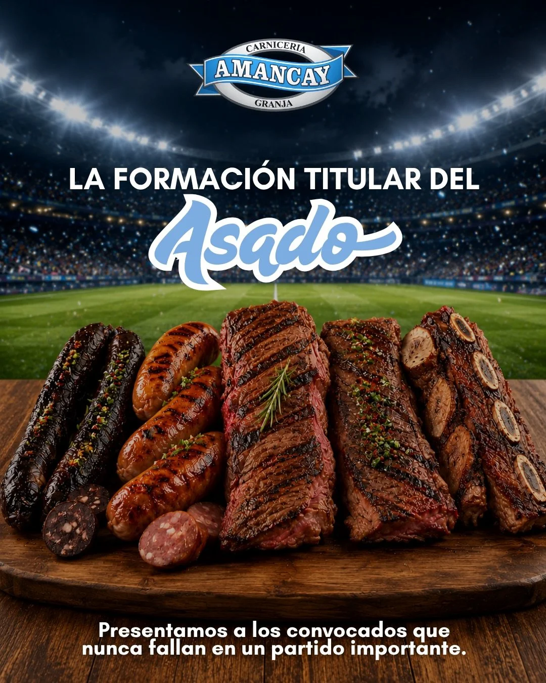 ⚽🏆 LA FORMACI&Oacute;N TITULAR DEL ASADO YA EST&Aacute; LISTA

Y este jueves arranca el Mundial&hellip; as&iacute; que lleg&oacute; el momento de elegir a los verdaderos titulares de la parrilla. 🔥🥩

Hay jugadores que nunca pueden faltar en los pa