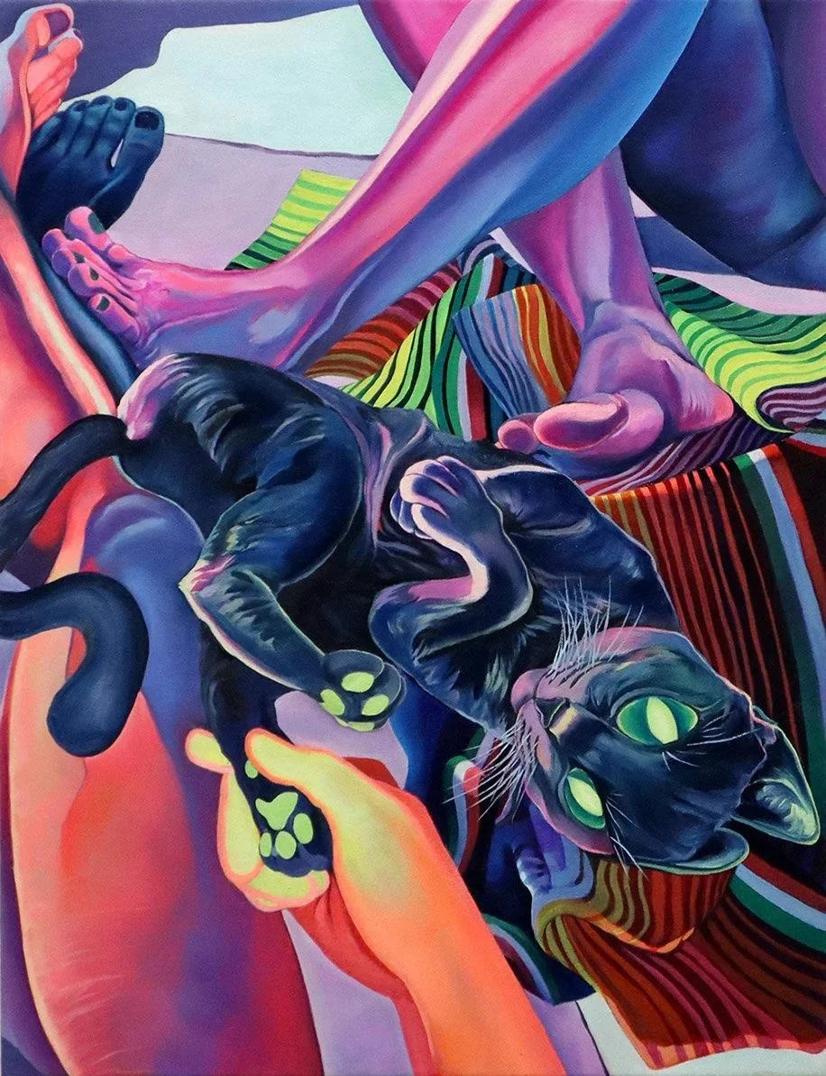   coveting, ad infinitum   Oil on Canvas  24 × 18 inches (60.9 × 45.7 cm) 