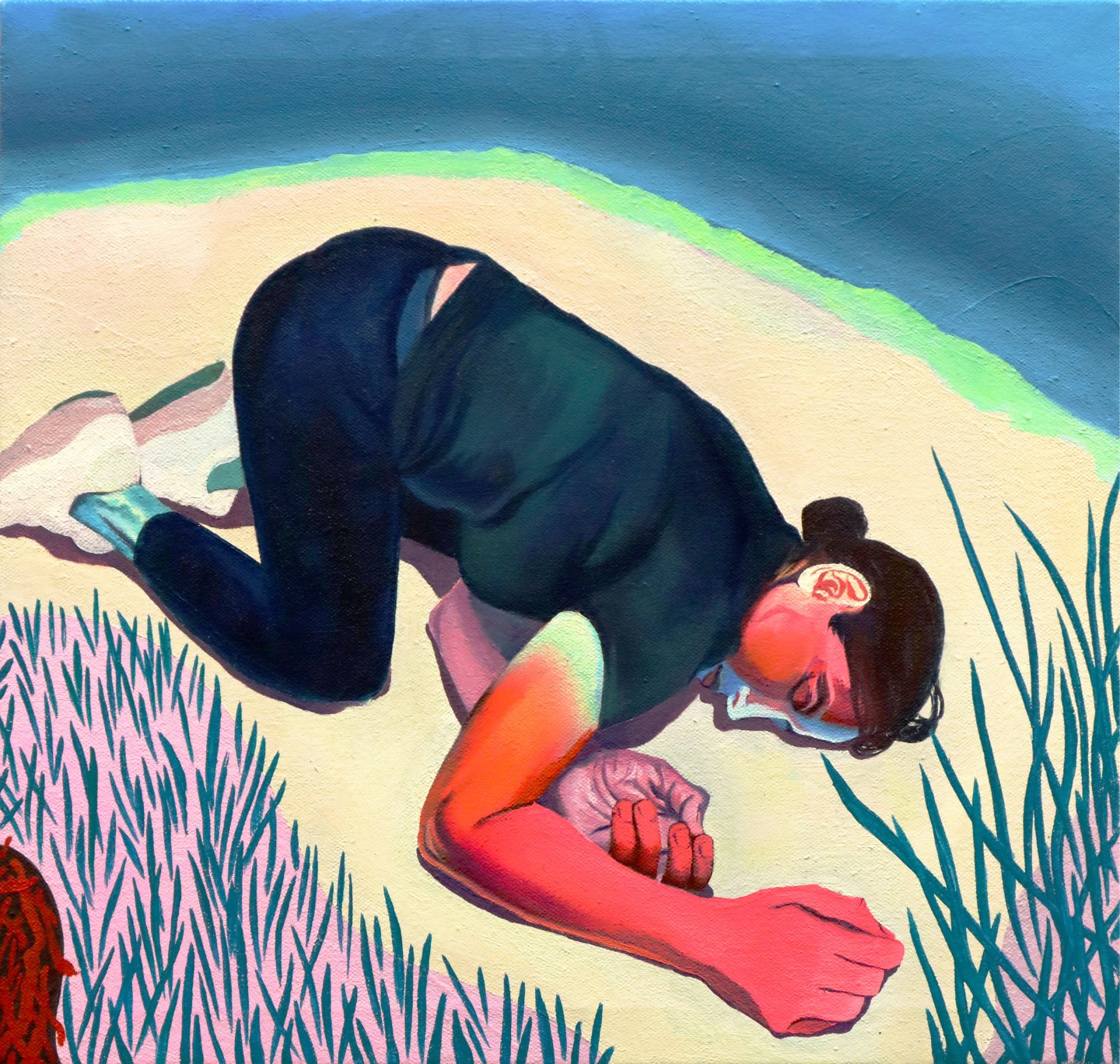   Tired Mass   Oil on Canvas  12 × 12 inches (30 × 30 cm) 
