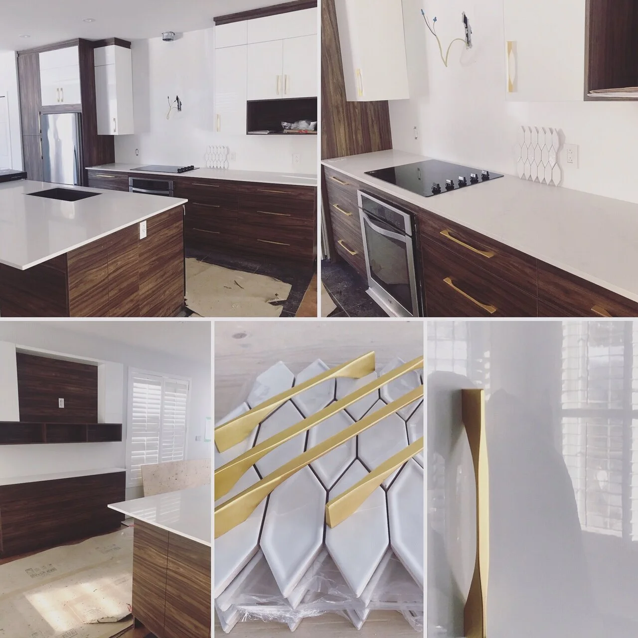 Full kitchen renovation interior design in TMR Montreal quebec