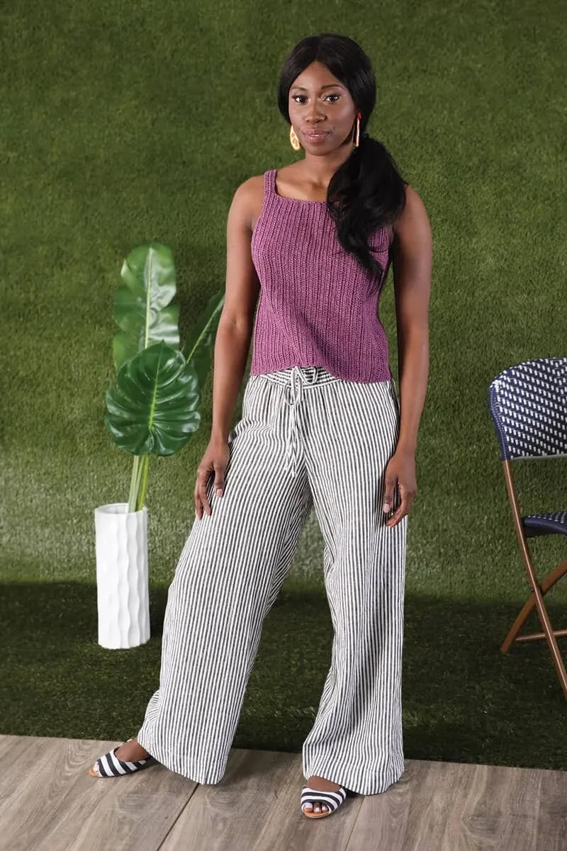 The Alfresco Tank is a crochet tank top design by Alyson Chu