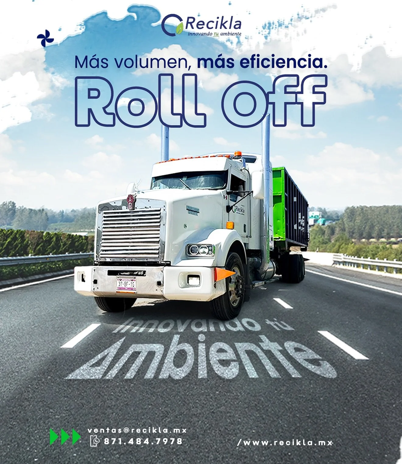 En Recikla Ambiental, entendemos los retos de las empresas que generan grandes cantidades de residuos. Por eso, nuestro servicio Roll Off está diseñado para ofrecerte una solución práctica, eficiente y sostenible.
🚛 Conte